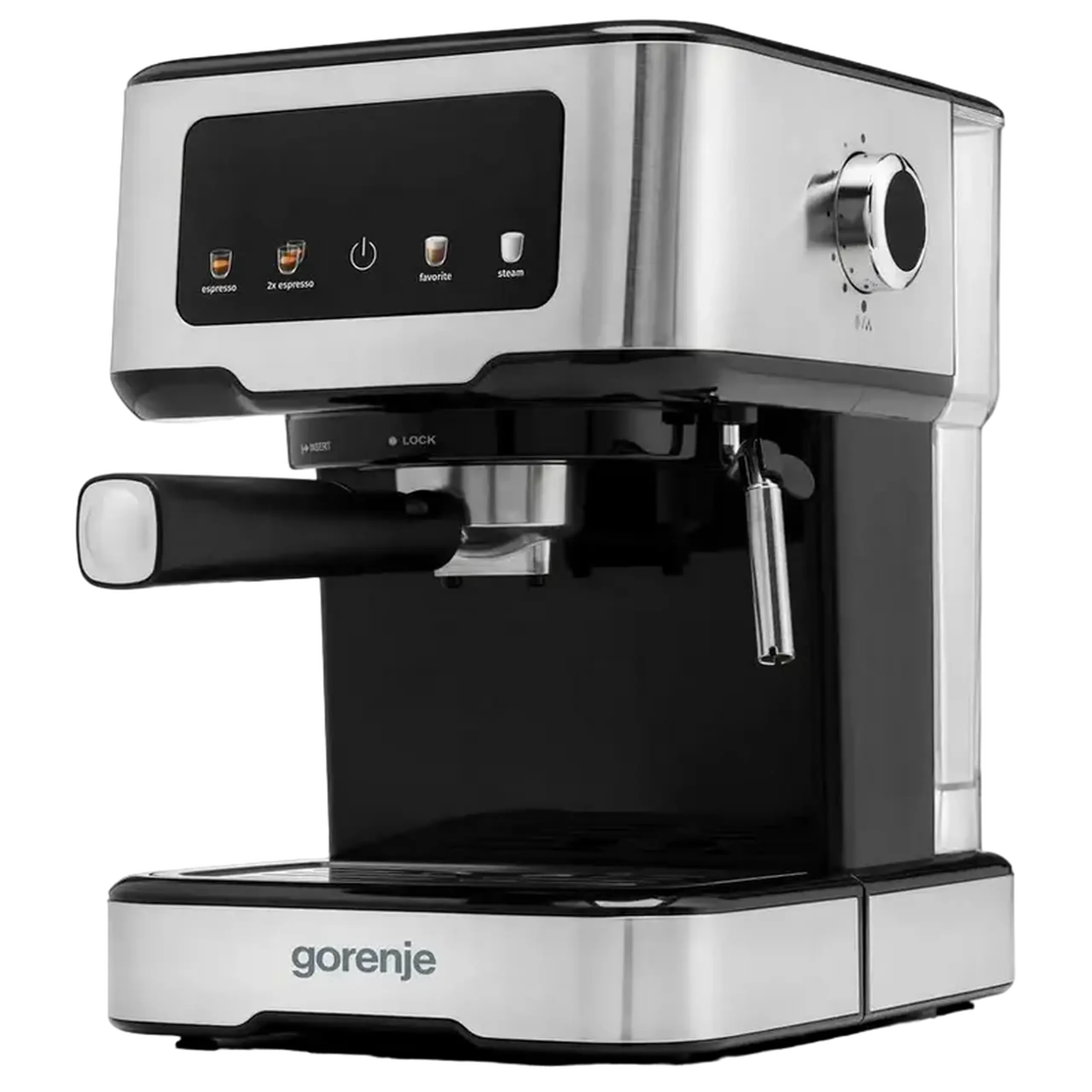 Cafetiera manuala Gorenje ESCM15CD, 1100W, Oțel inoxidabil