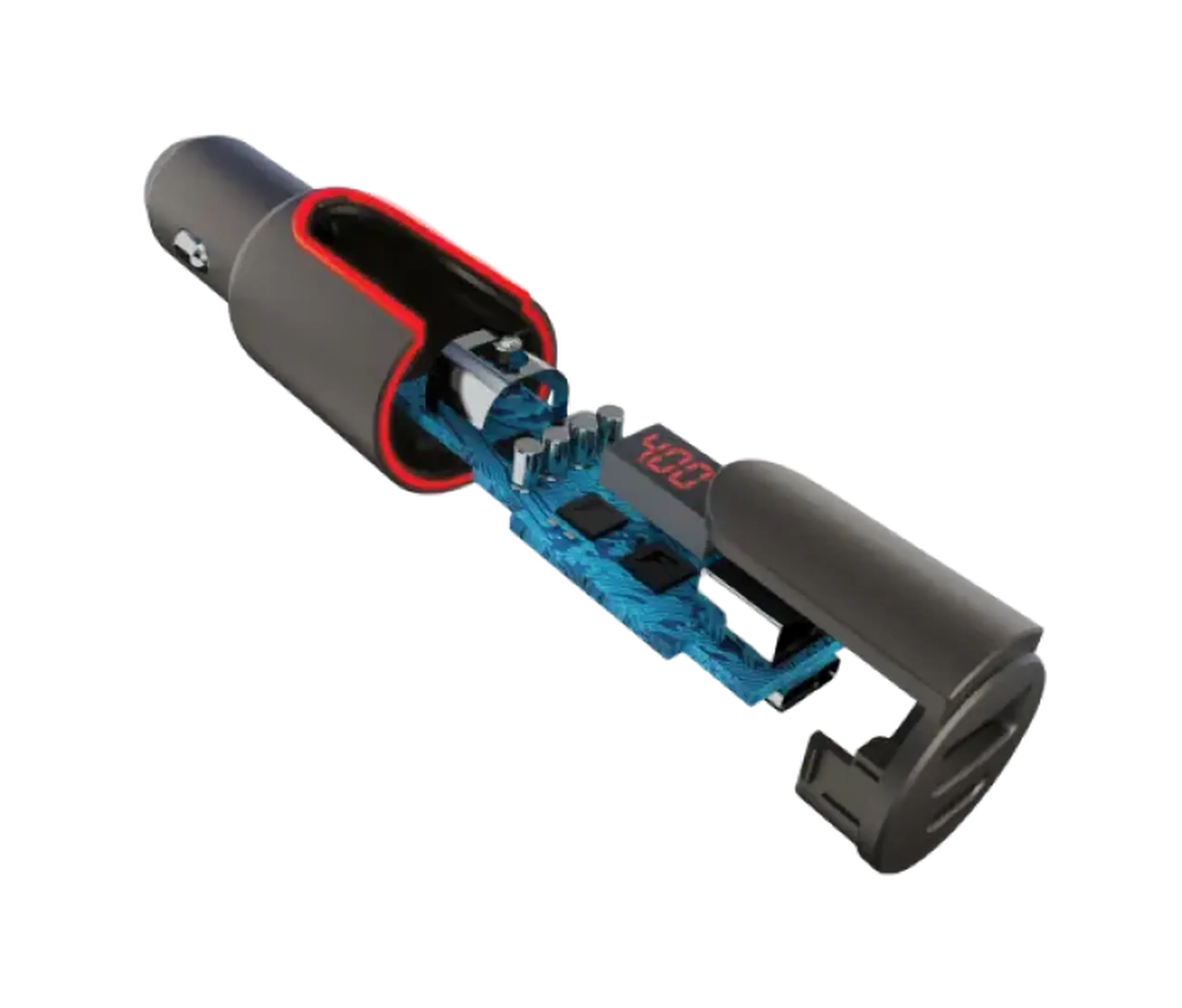 Incărcător auto Forever 2x Type-C QC3.0+PD (30W), 30W, Gri