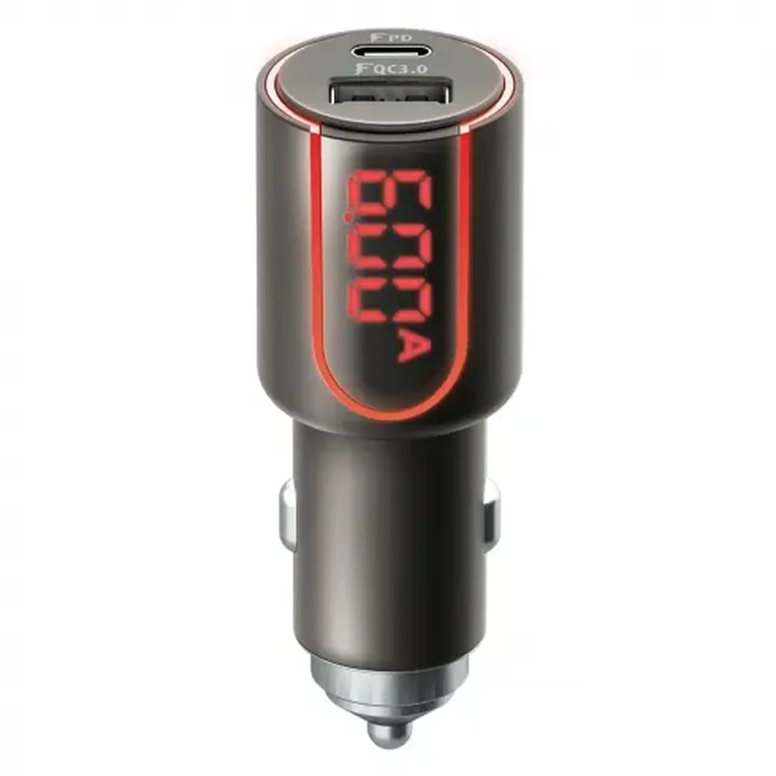 Incărcător auto Forever 2x Type-C QC3.0+PD (30W), 30W, Gri