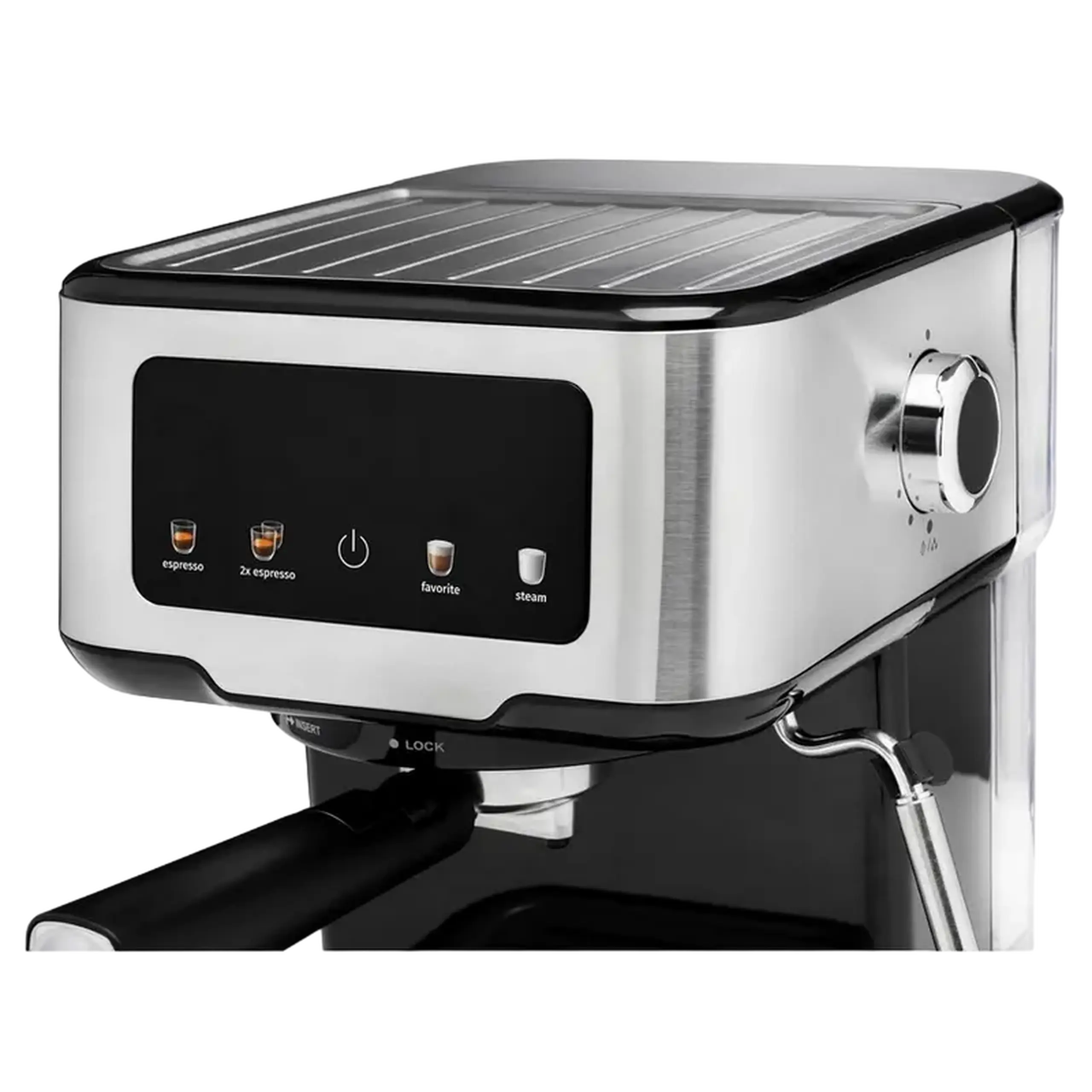 Cafetiera manuala Gorenje ESCM15CD, 1100W, Oțel inoxidabil