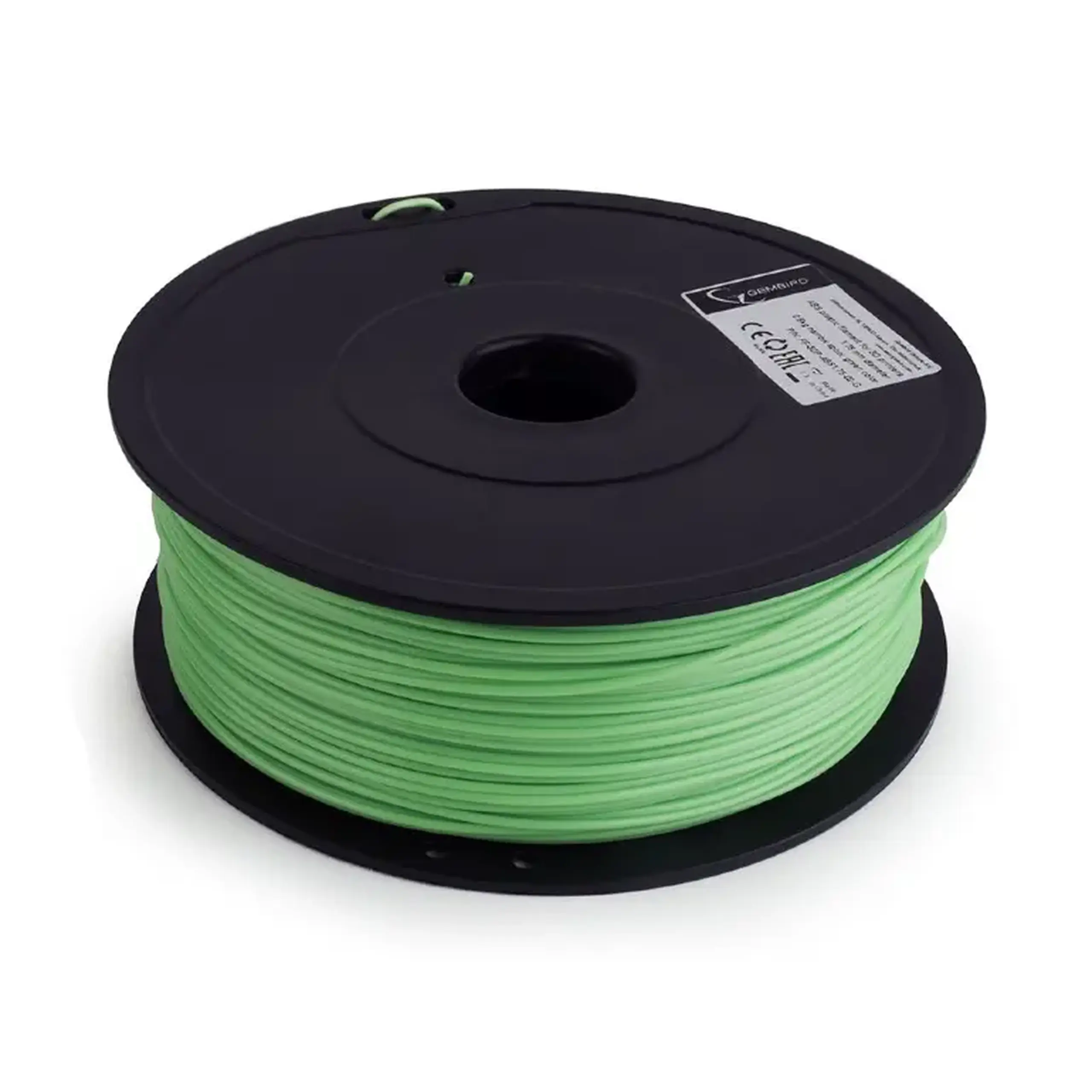Filament pentru imprimantă 3D Gembird FF-3DP-ABS1.75-02-G, ABS, Verde, 1.75 mm, 0,6 kg