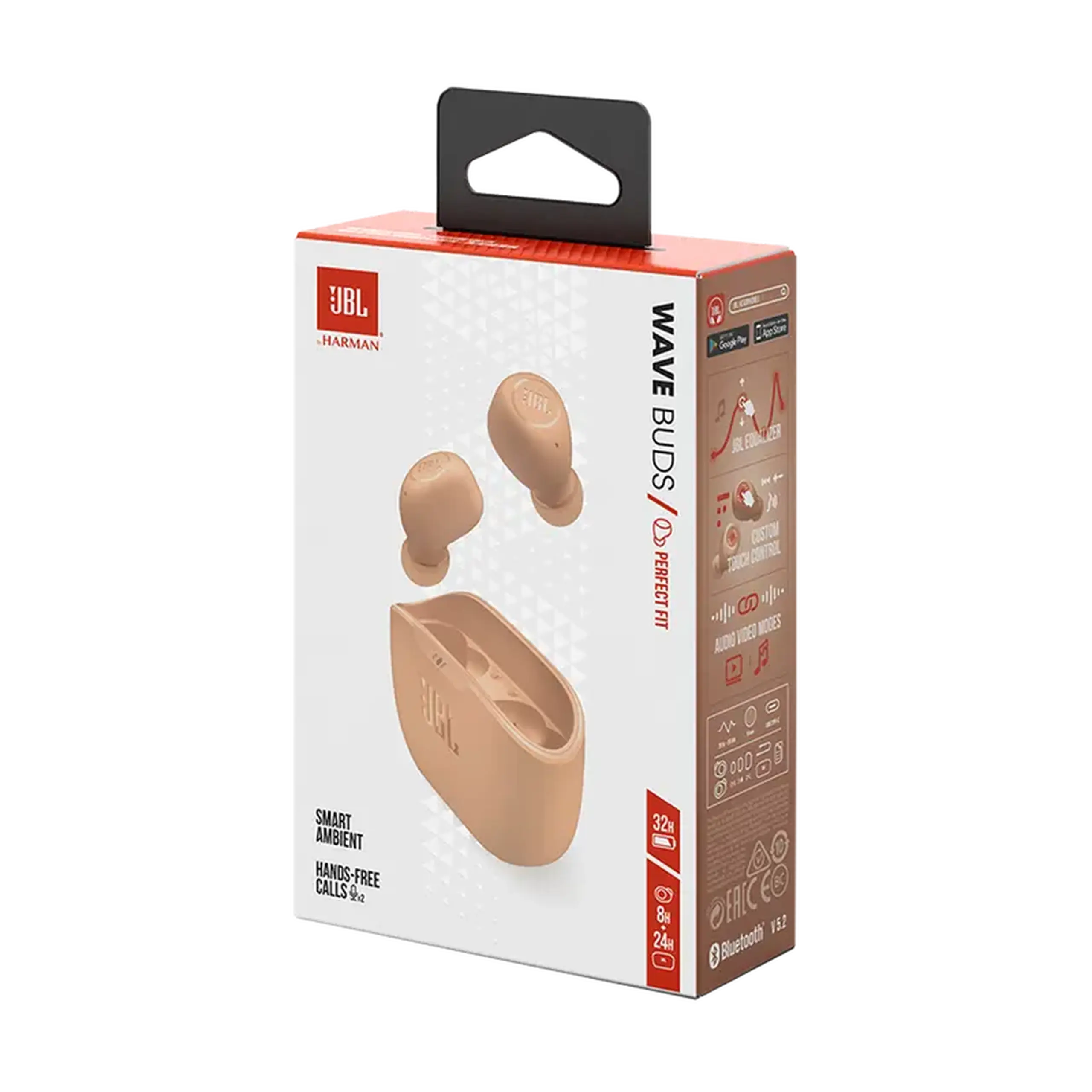 Căști JBL Wave Buds, Bej