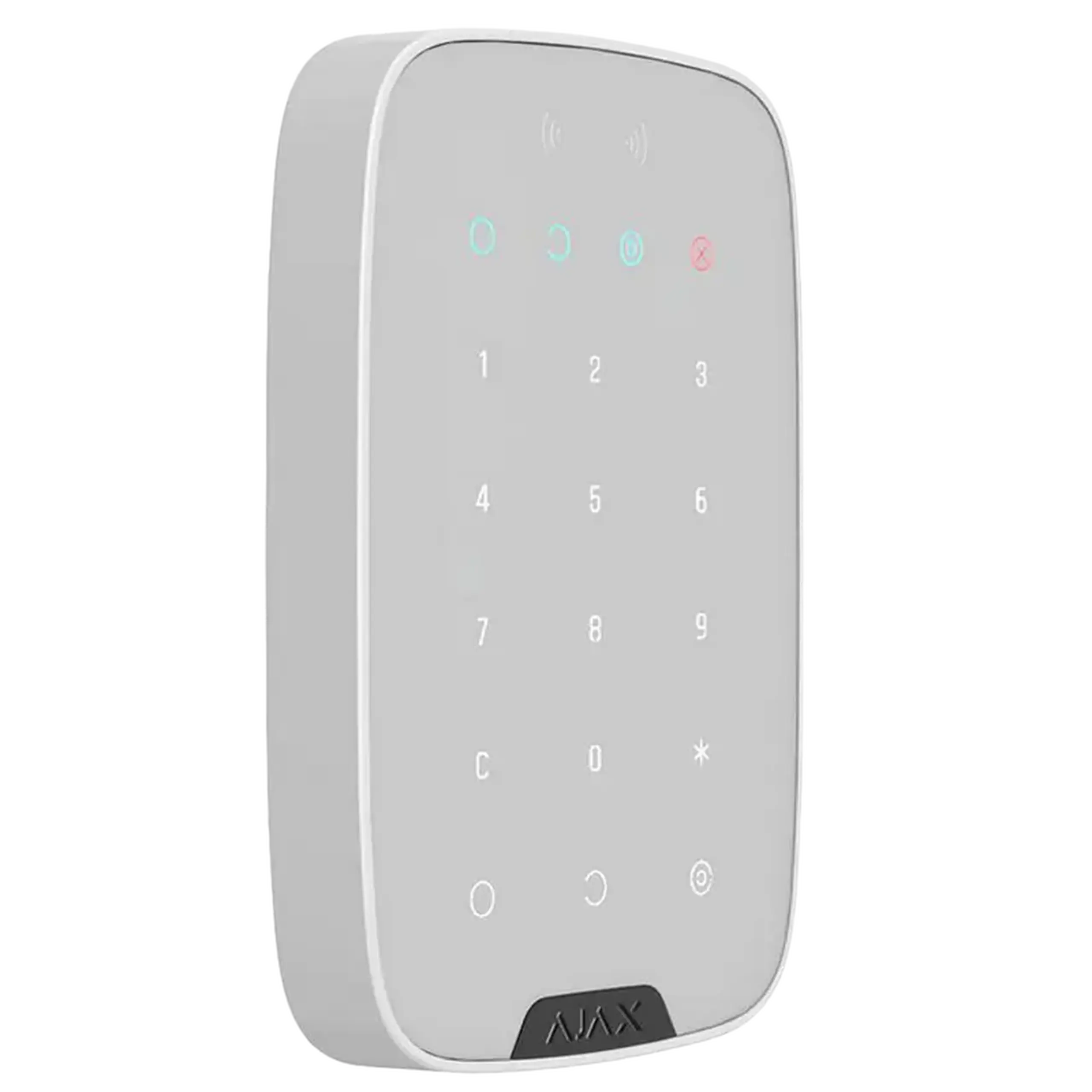Tastatură tactilă fără fir Ajax KeyPad Plus, Alb