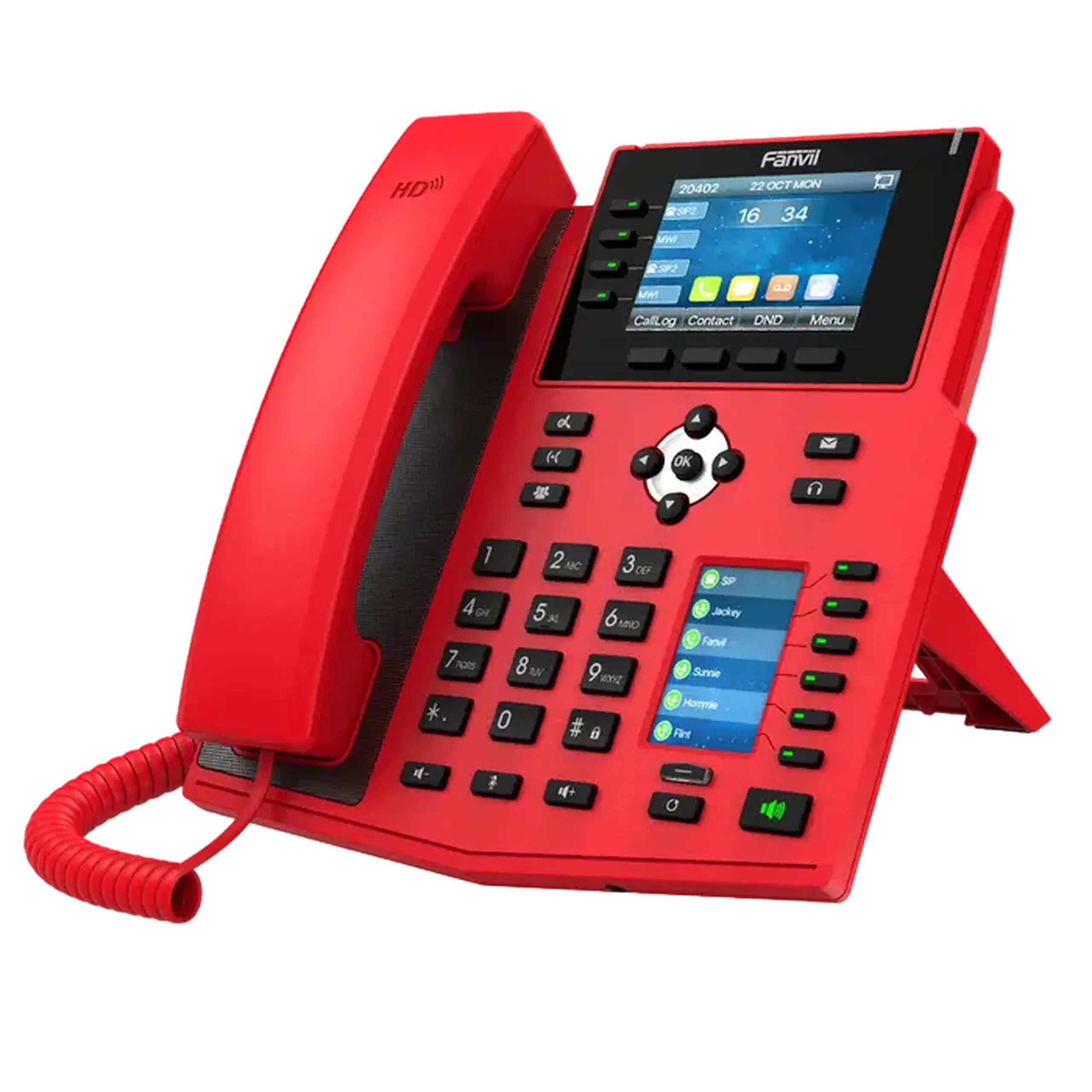Telefon IP Fanvil X5U-R, Roșu