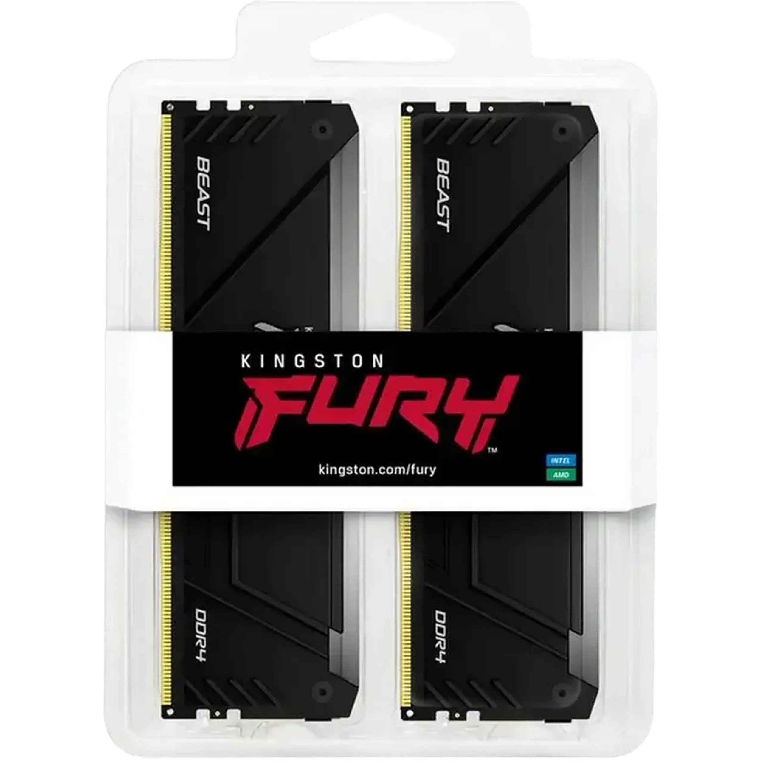Memorie RAM Kingston FURY Beast RGB, DDR4 SDRAM, 3600 MHz, 16GB, KF436C17BB2AK2/16
