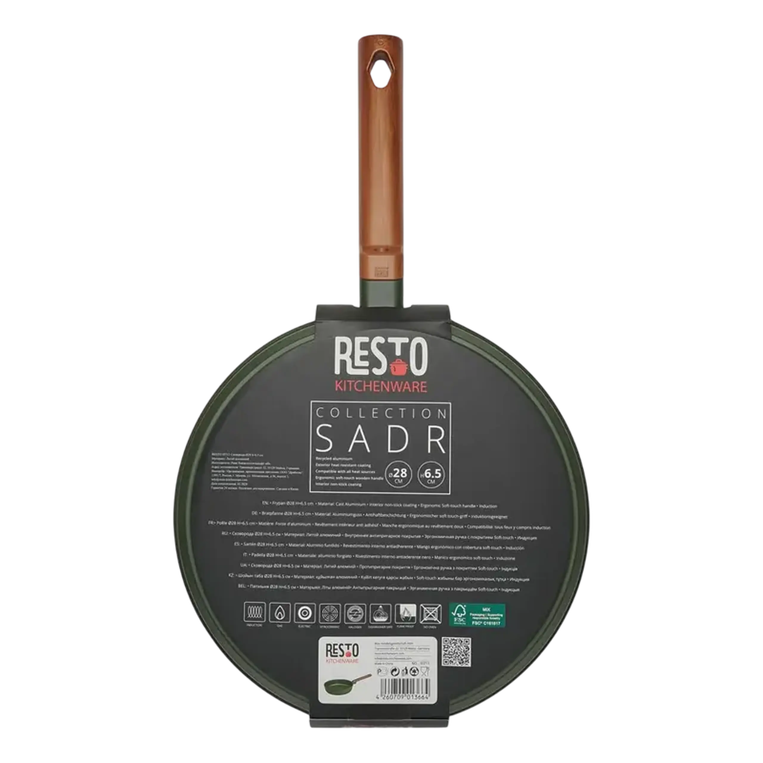 Tigaie RESTO 93711, 28cm, Verde