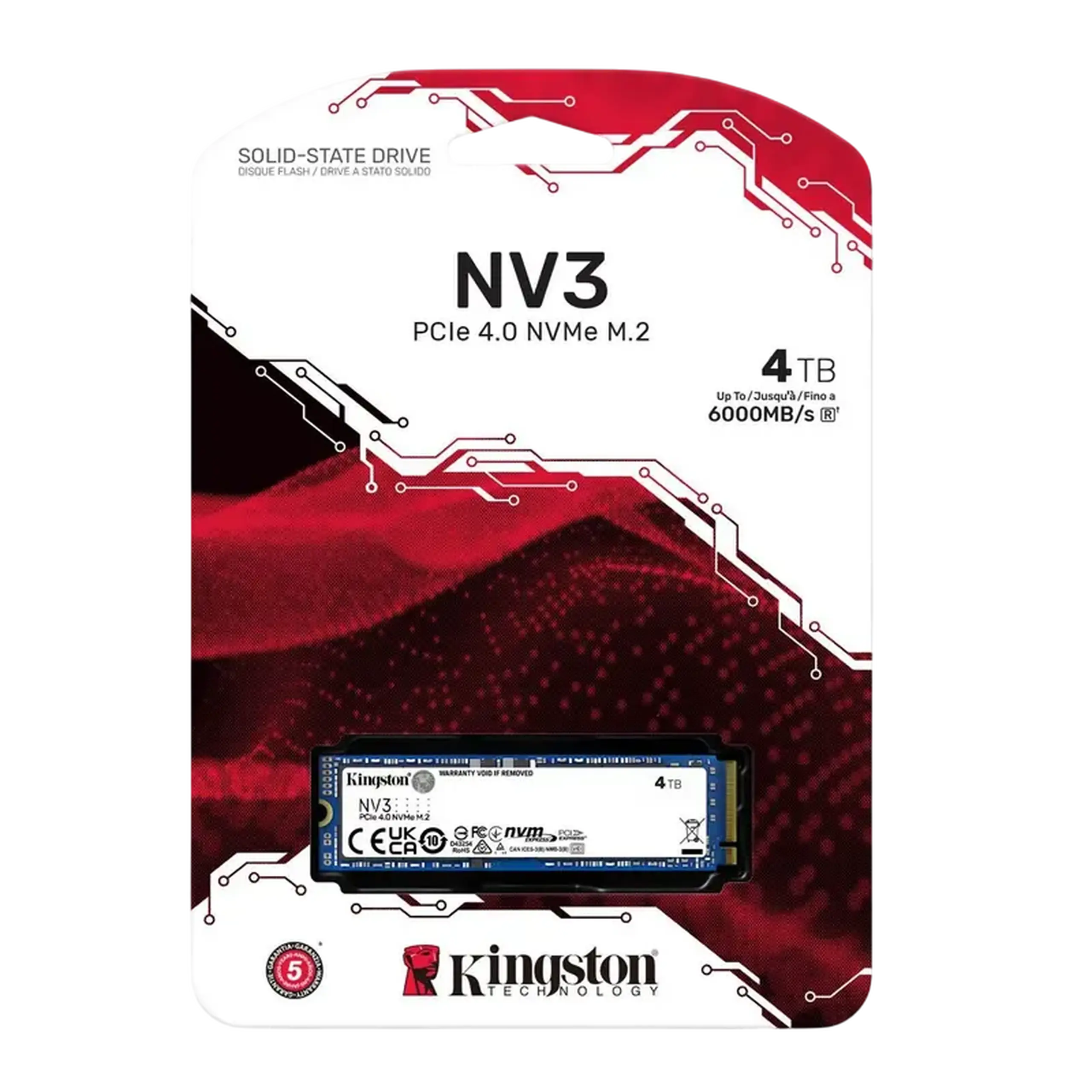 Unitate SSD Kingston NV3, 4096GB, SNV3S/4000G