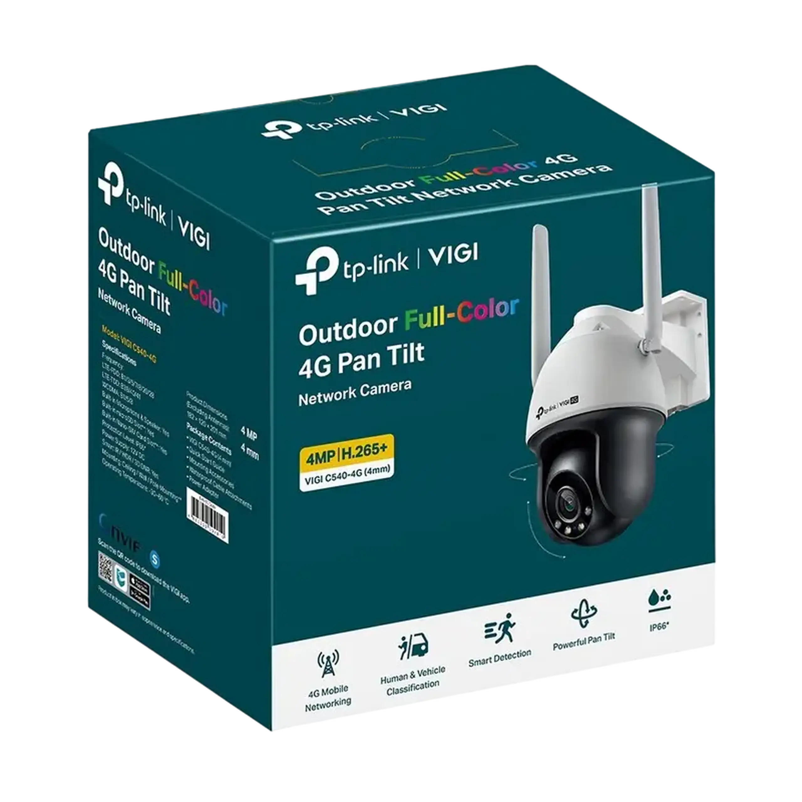 Camera de supraveghere IP TP-LINK VIGI C540-4G, Alb