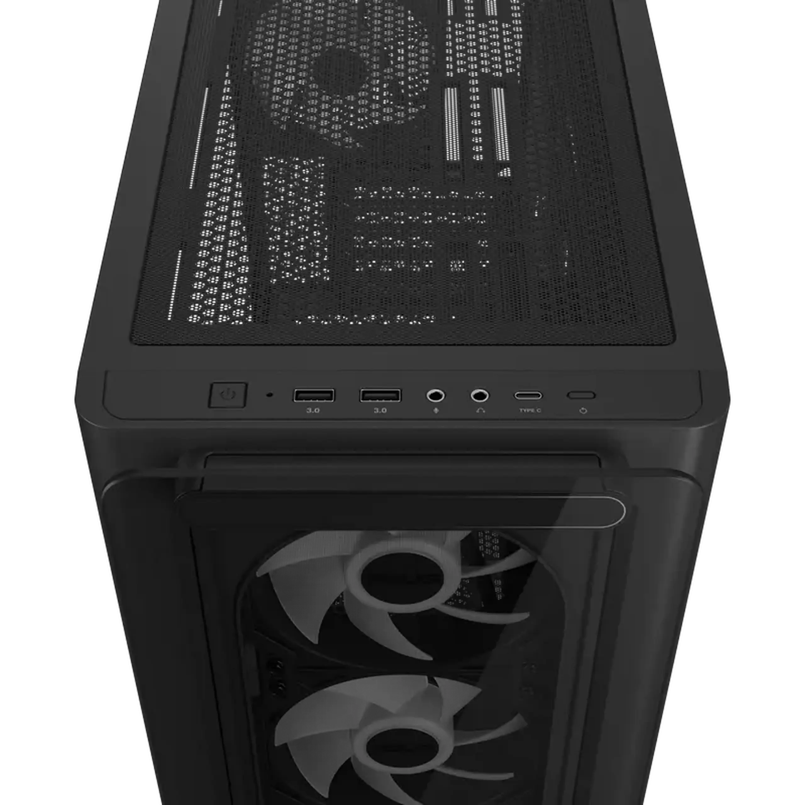 Carcasă PC ASUS A23 PLUS TG ARGB, Mini-Tower, Negru