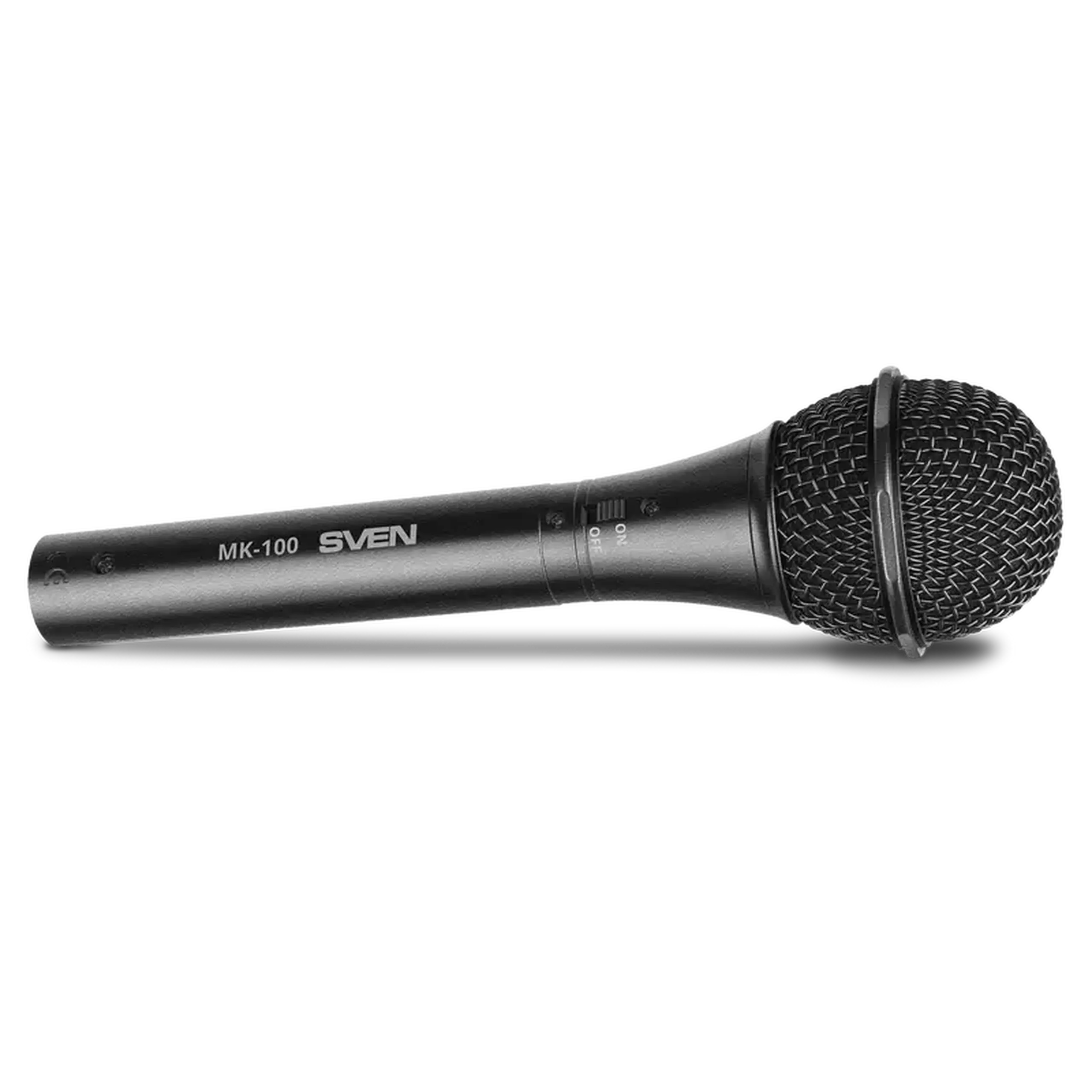 Microfon Karaoke SVEN MK-100, Cu fir, Negru