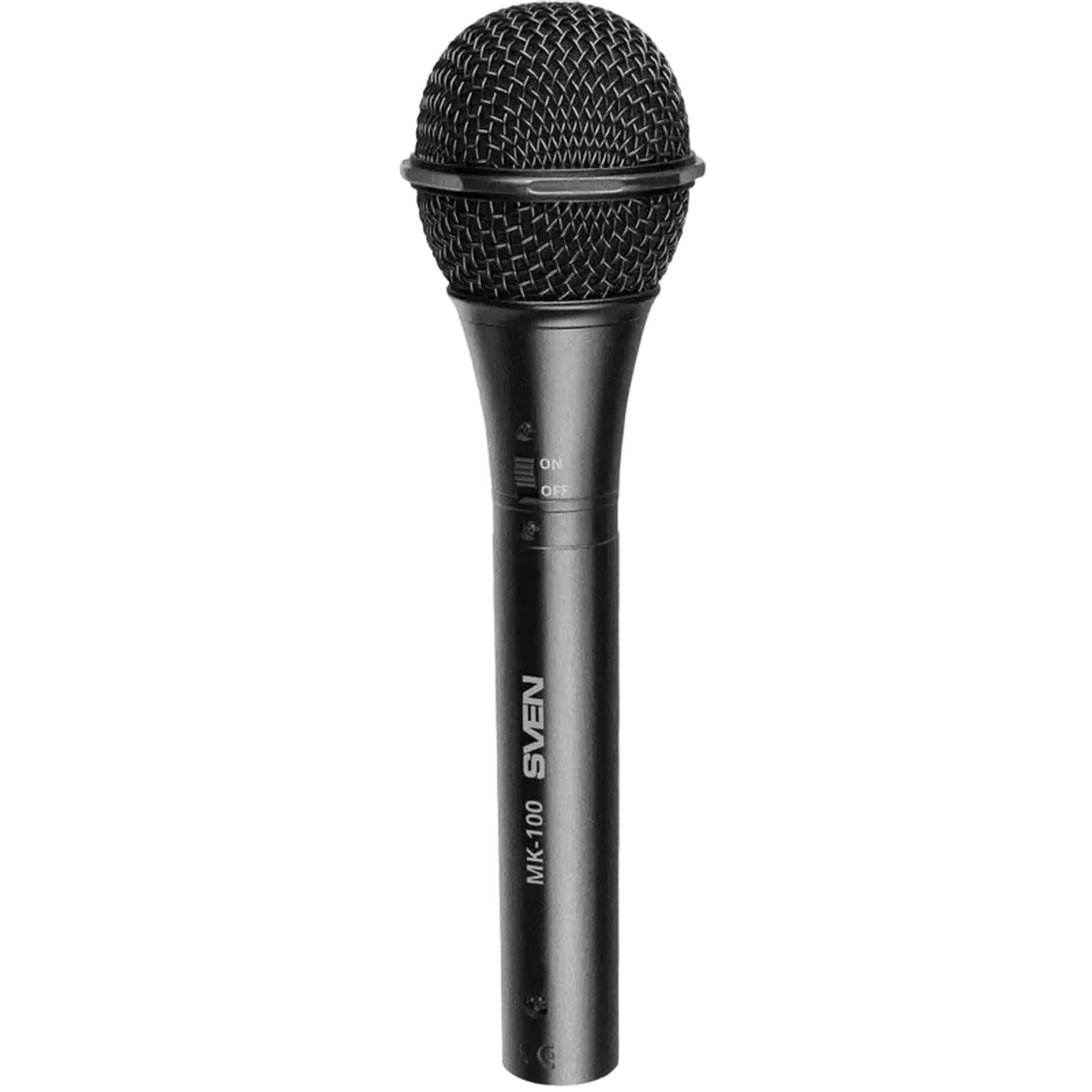 Microfon Karaoke SVEN MK-100, Cu fir, Negru