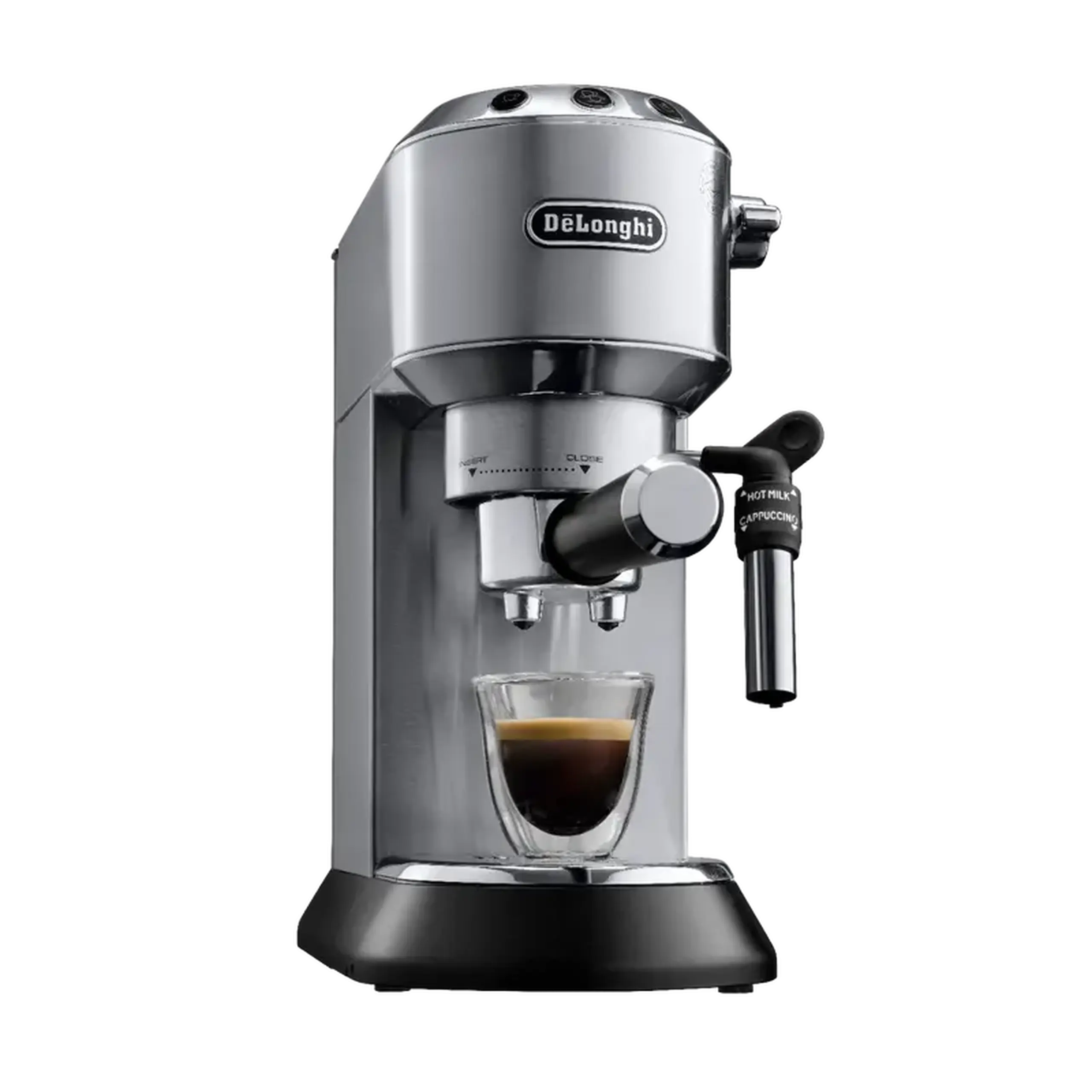 Cafetiera manuala DeLonghi Dedica Pump Espresso, 1300W, Argintiu