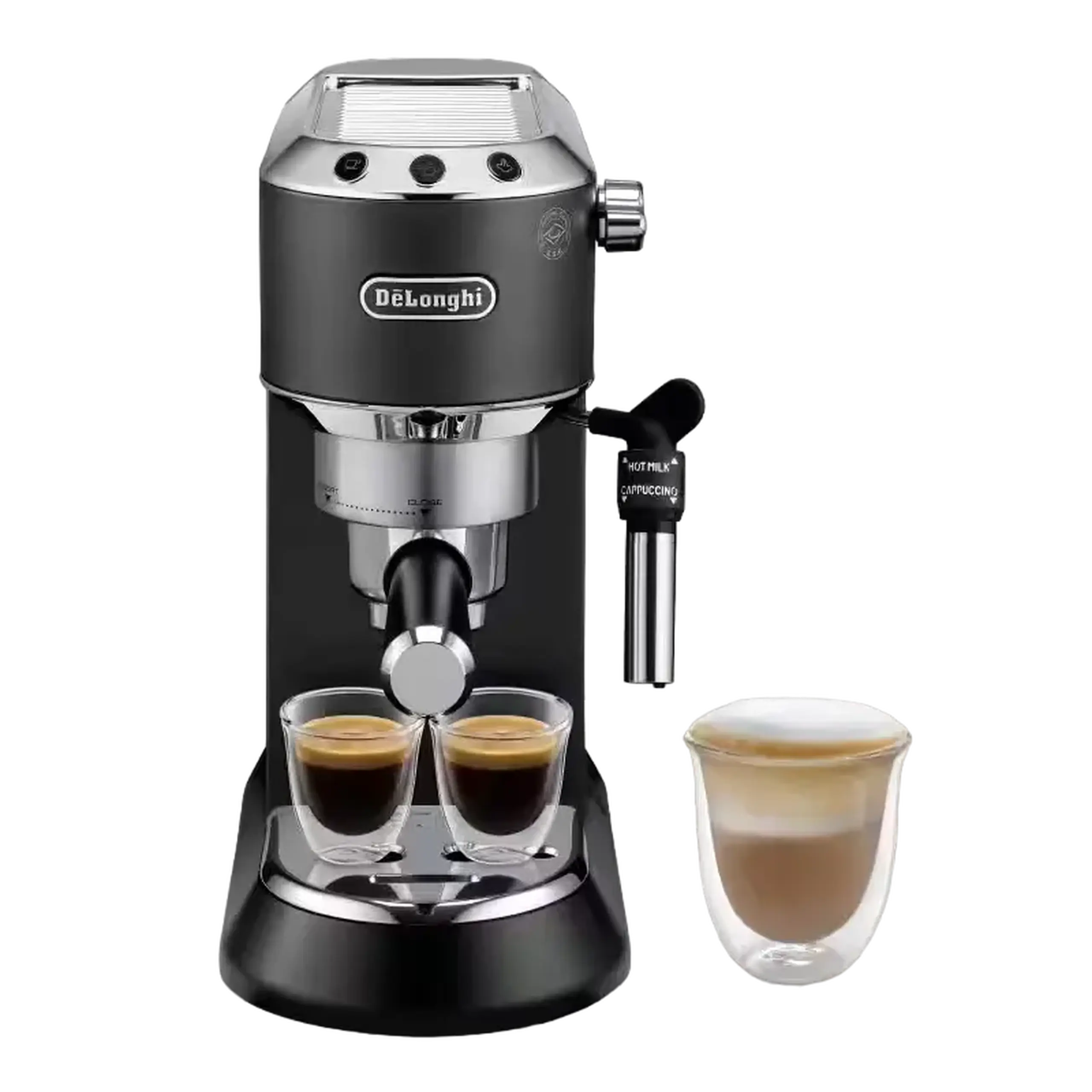 Cafetiera manuala DeLonghi Dedica Pump Espresso, 1300W, Negru