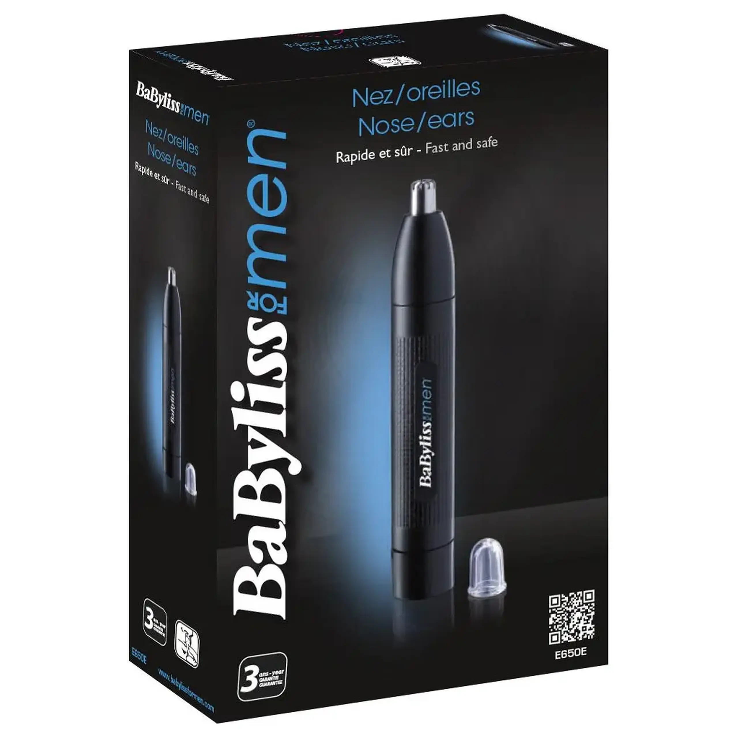 Trimmer pentru bărbați BaByliss E650E, Negru