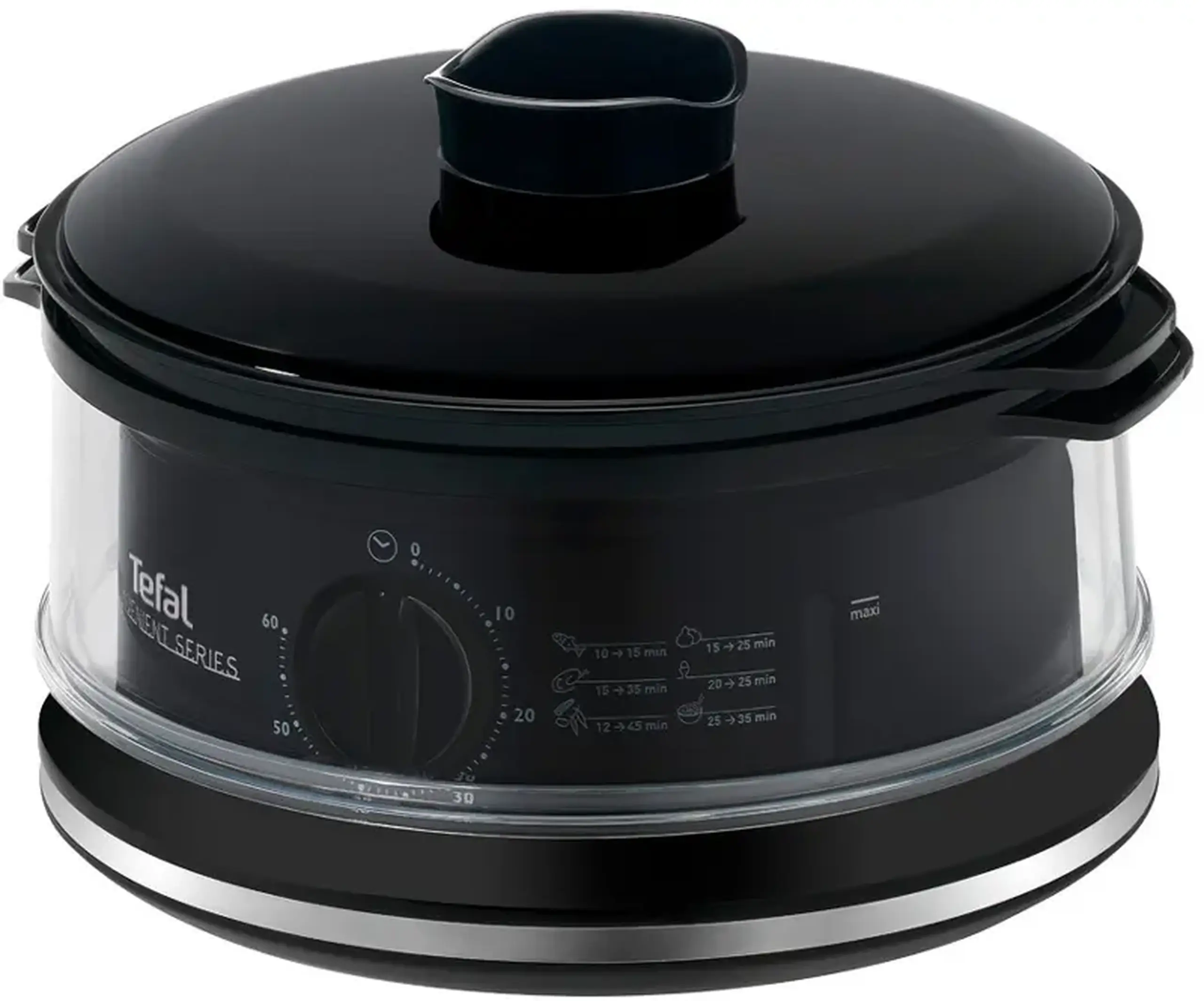 Aparat de gătit cu aburi Tefal Convenient, Negru