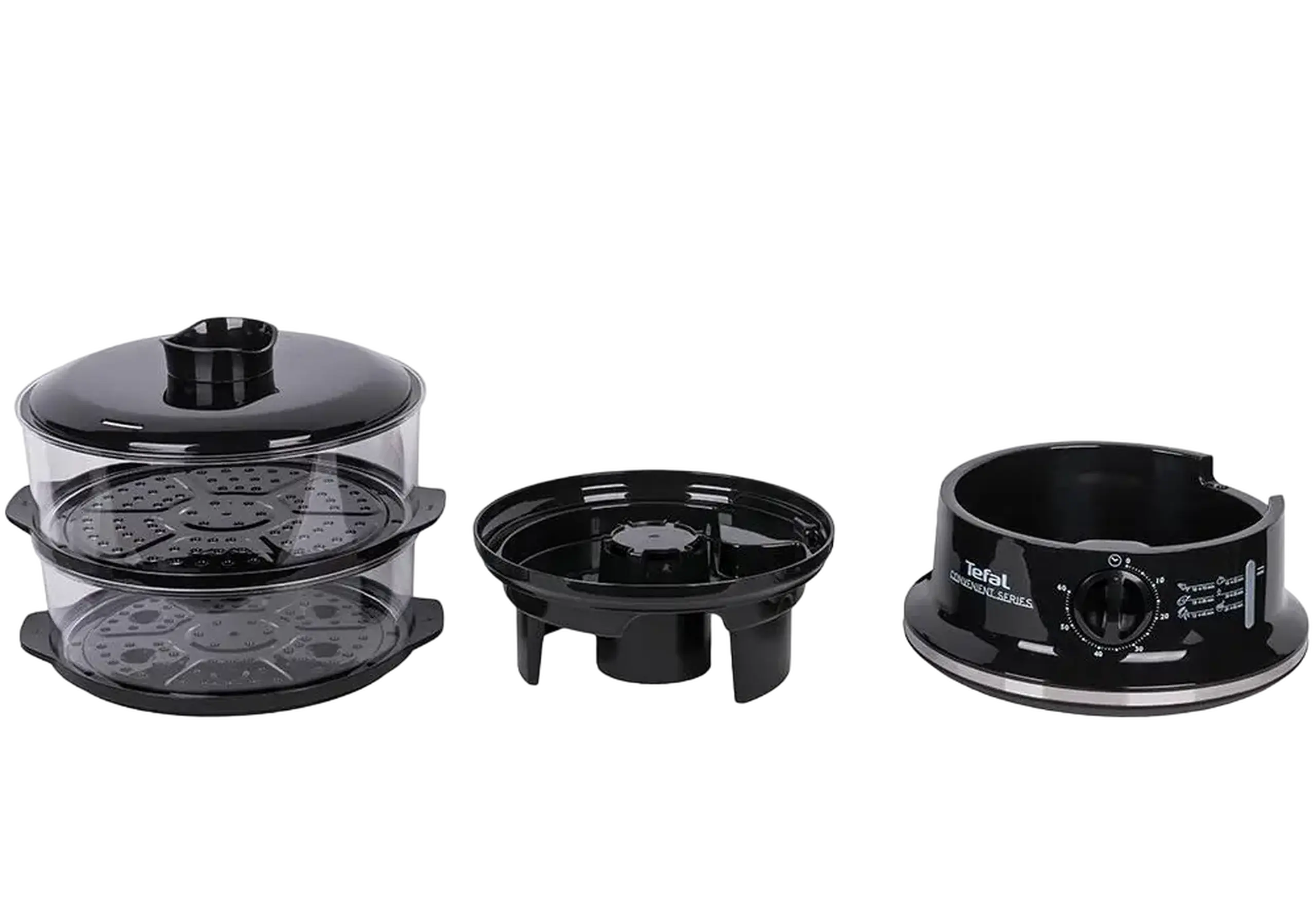 Aparat de gătit cu aburi Tefal Convenient, Negru