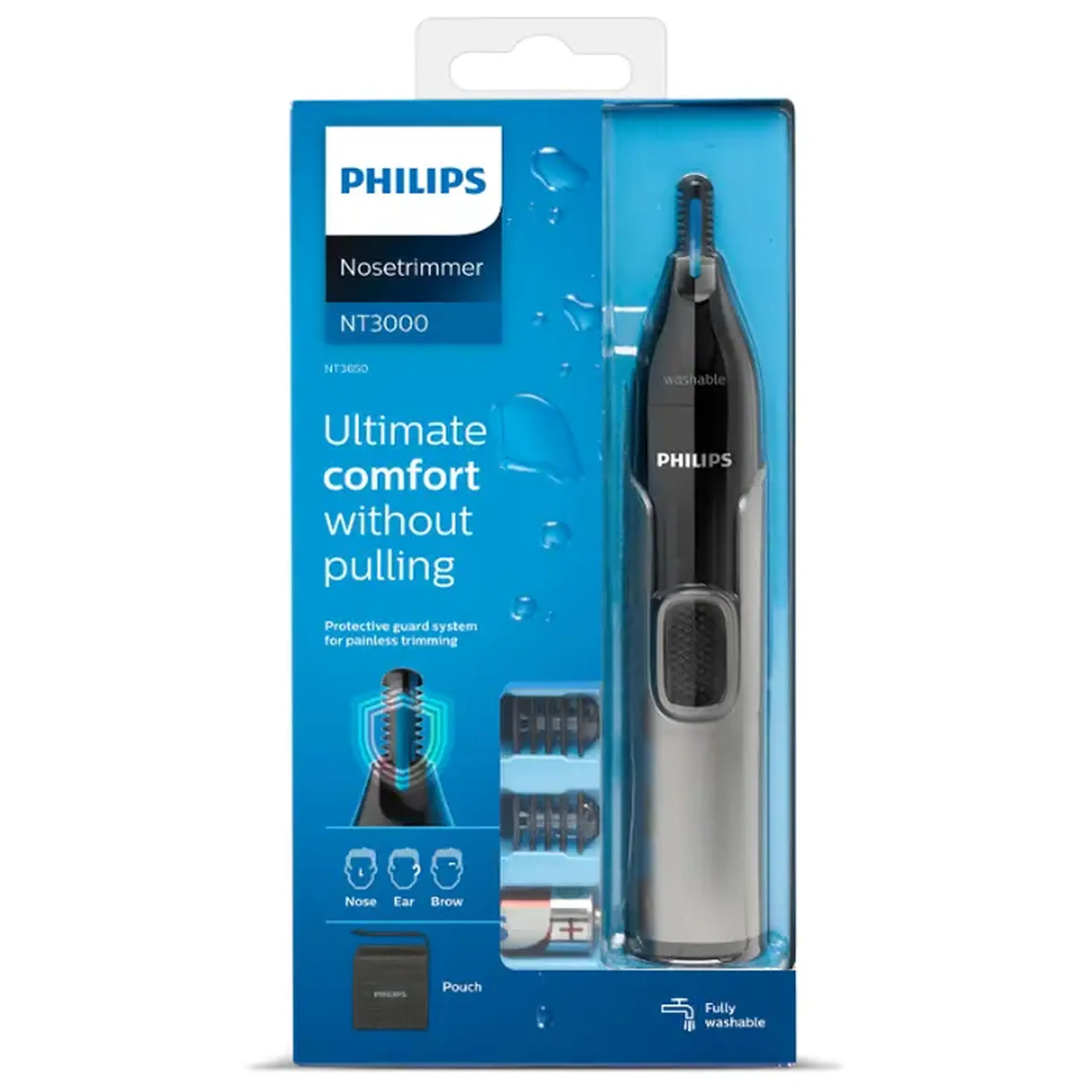 Trimmer pentru bărbați Philips Series 3000 NT3650/16, Negru