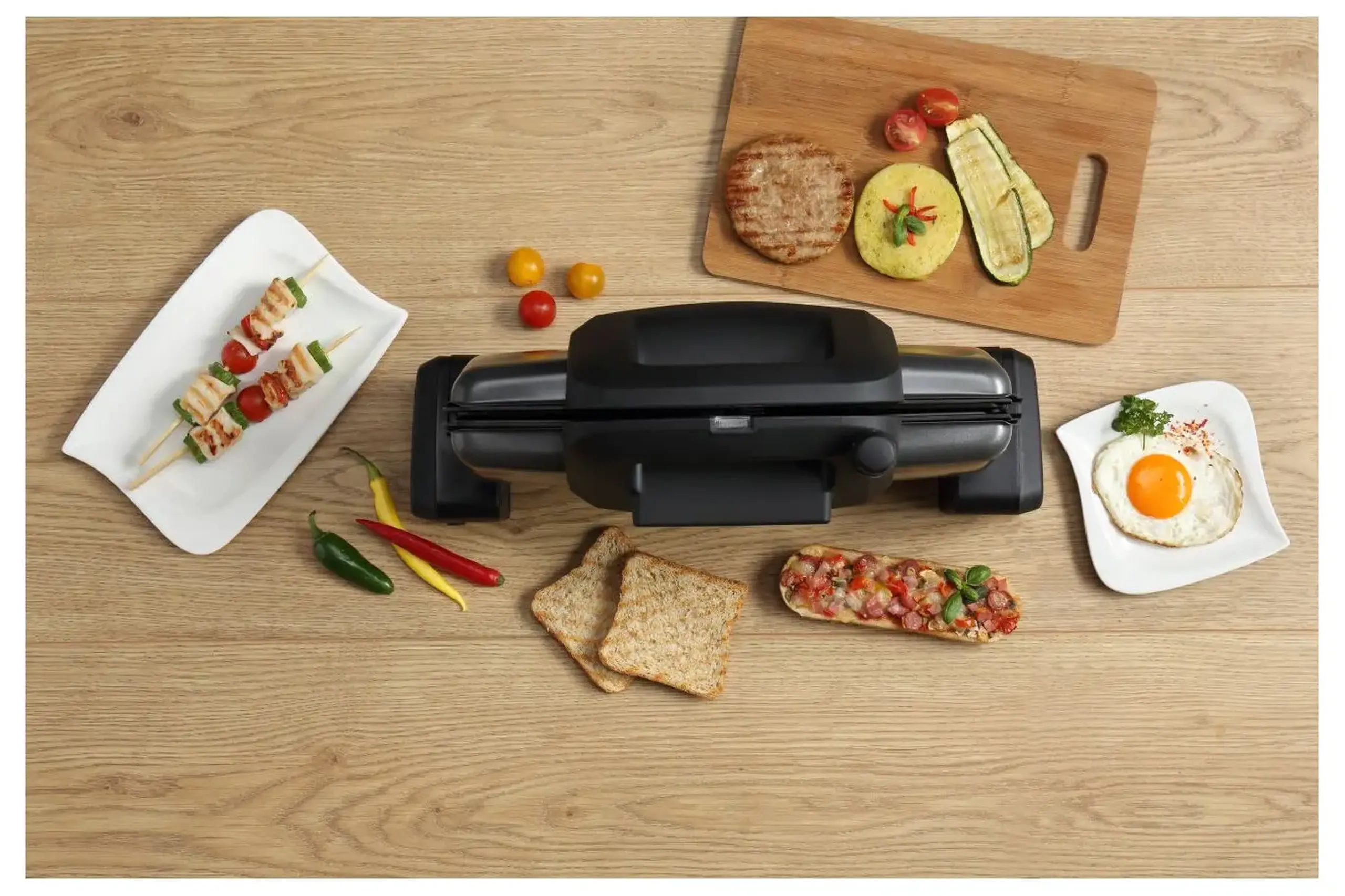 Grătar electric Gorenje CONTACT GRILL KR1800SDP, 1800W, Negru