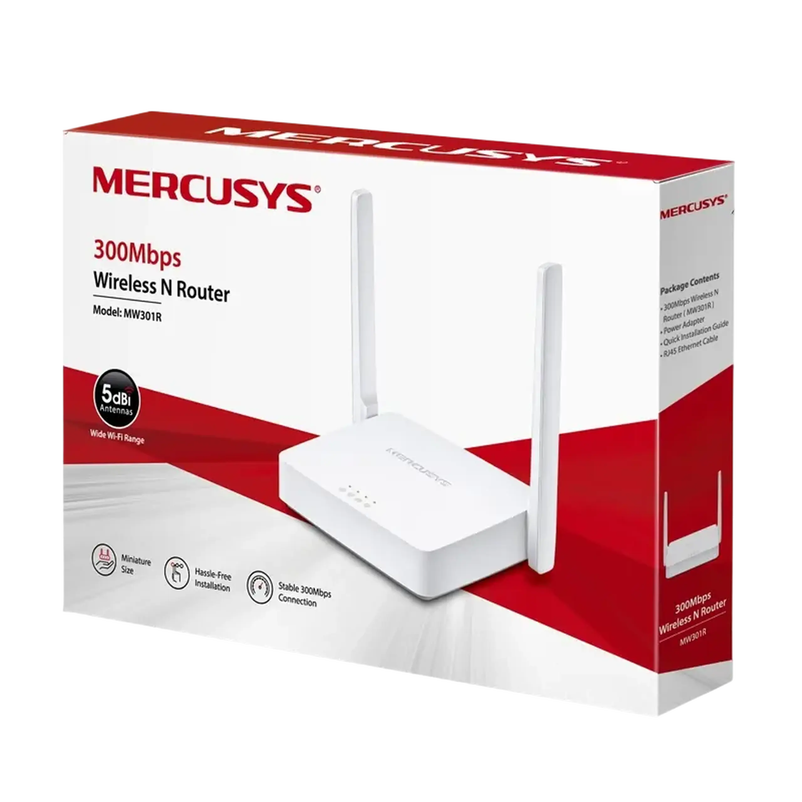 Router fără fir MERCUSYS MW301R, Alb