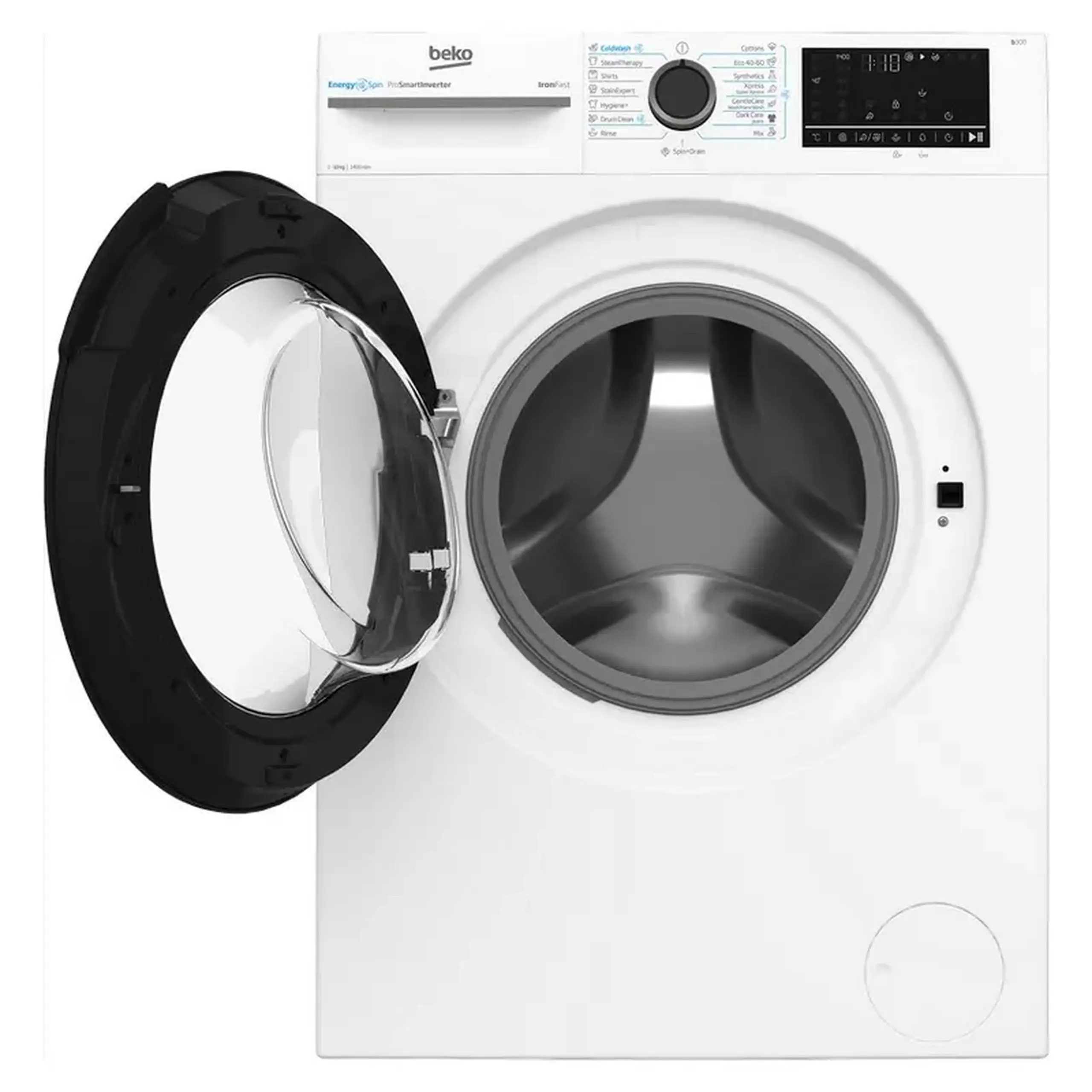 Mașină de spălat Beko BM3WFU410415WB, 10kg, Alb