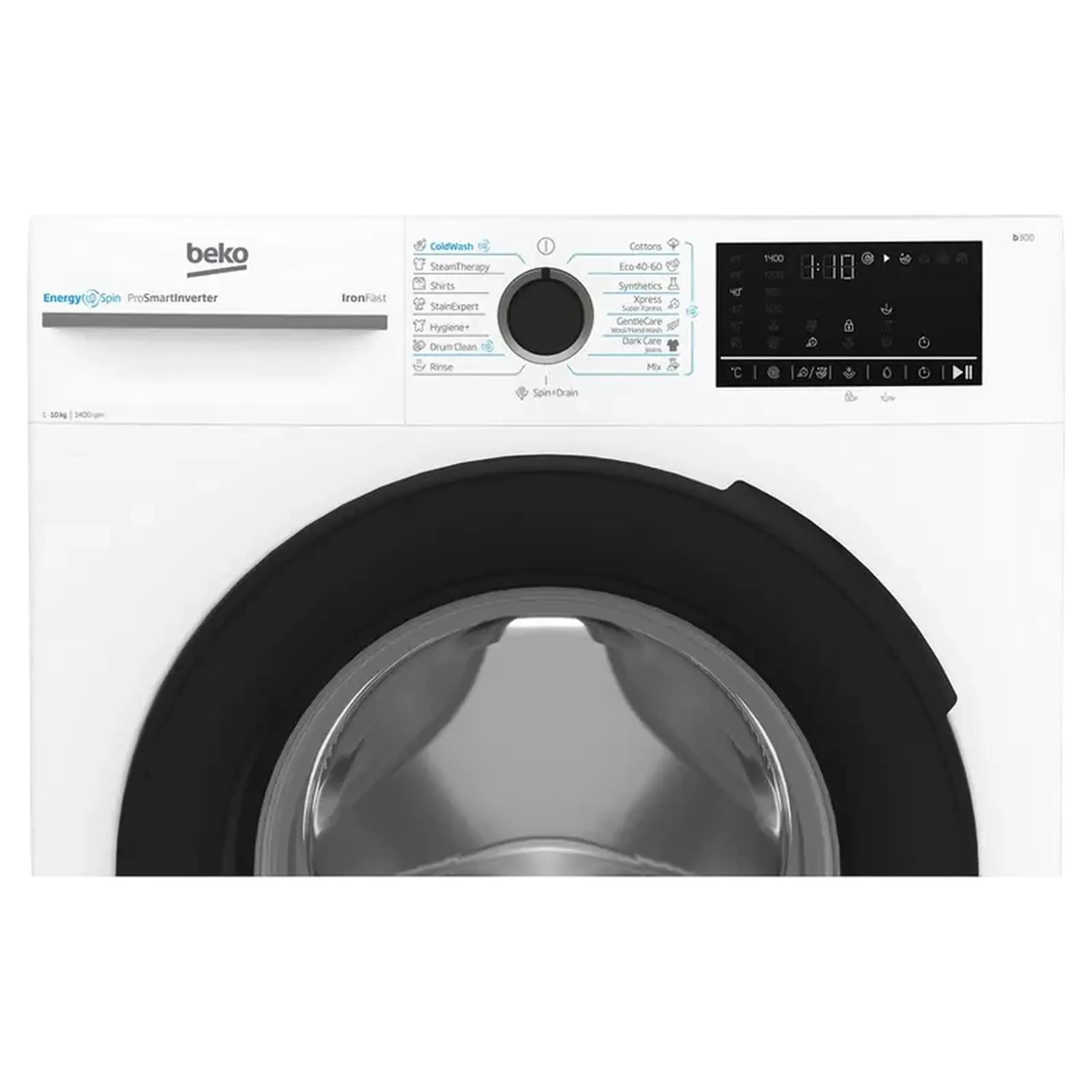 Mașină de spălat Beko BM3WFU410415WB, 10kg, Alb