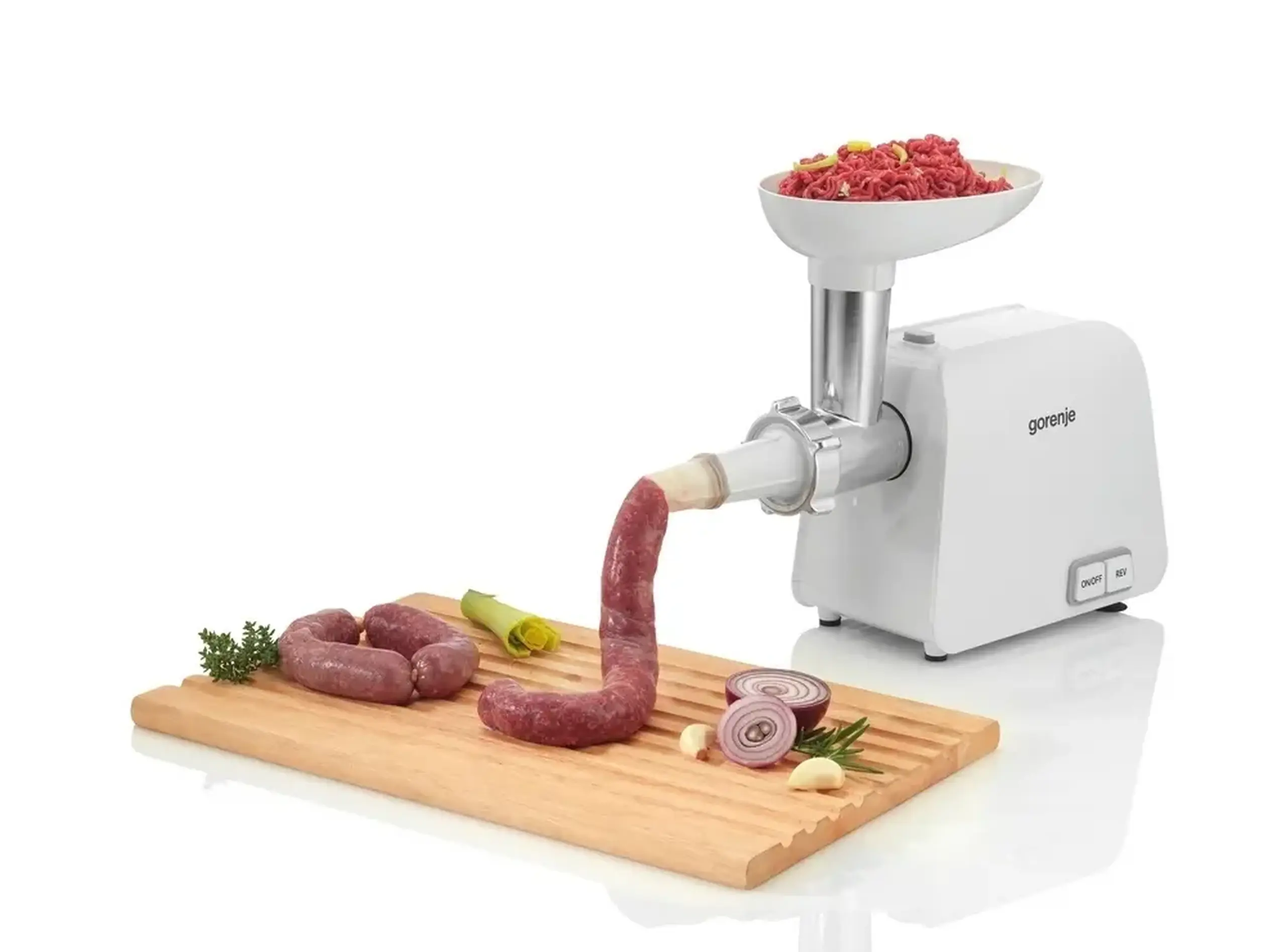 Mașină de tocat carne Gorenje MG1602W, Alb