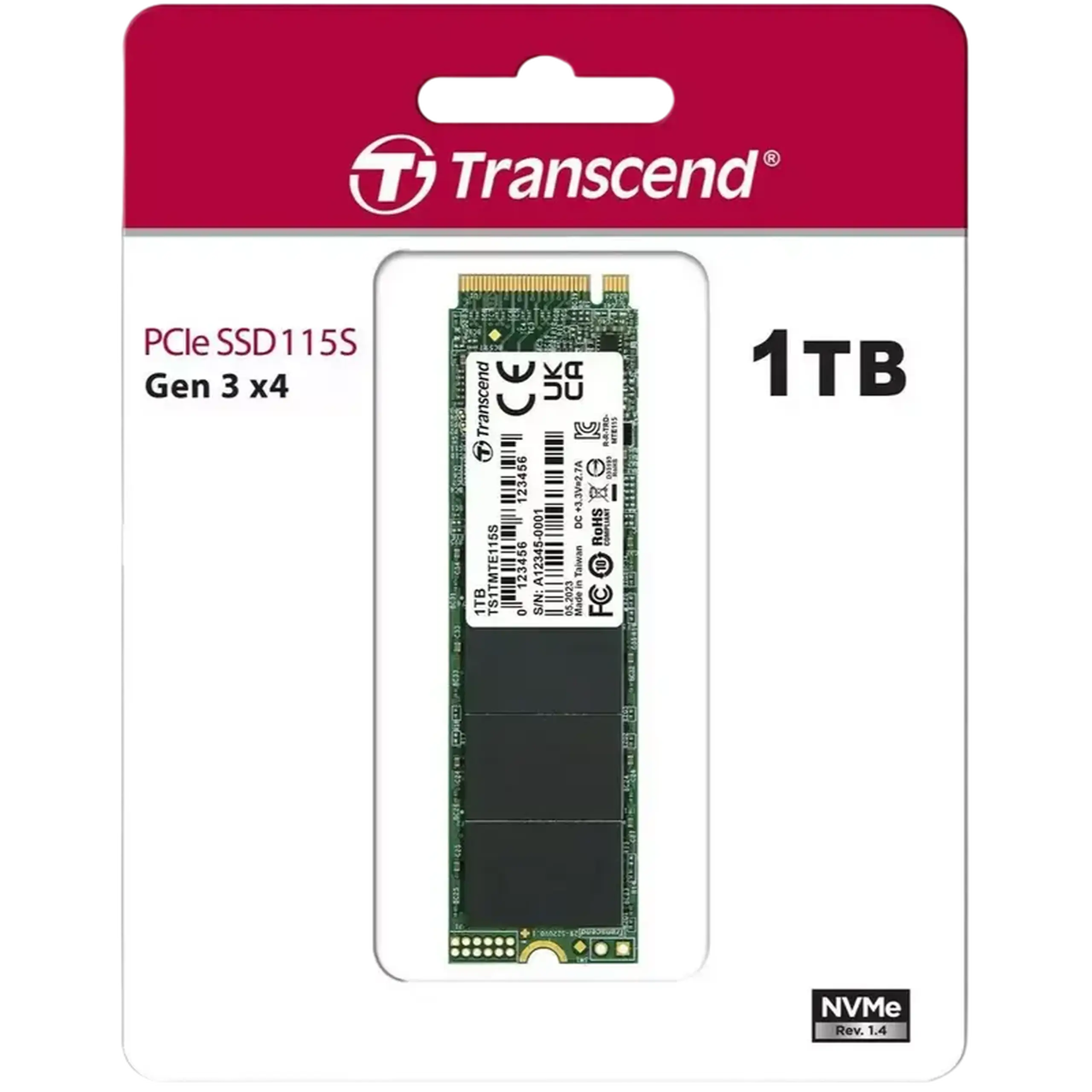Unitate SSD Transcend MTE115S, 1000GB, TS1TMTE115S