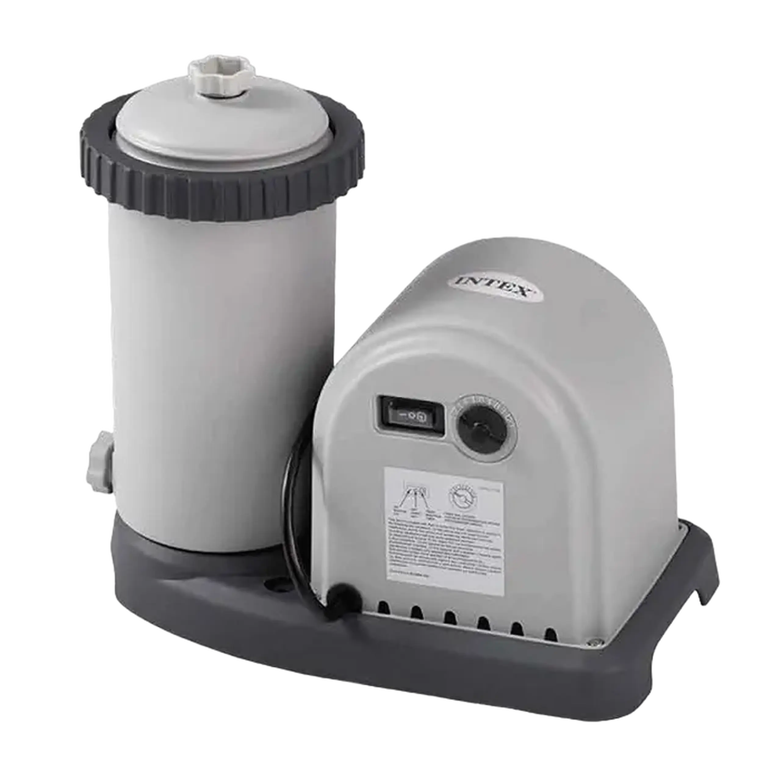 Piscină cu cadru metalic Intex GreyWood Premium, 24311L, Gri închis, 26744