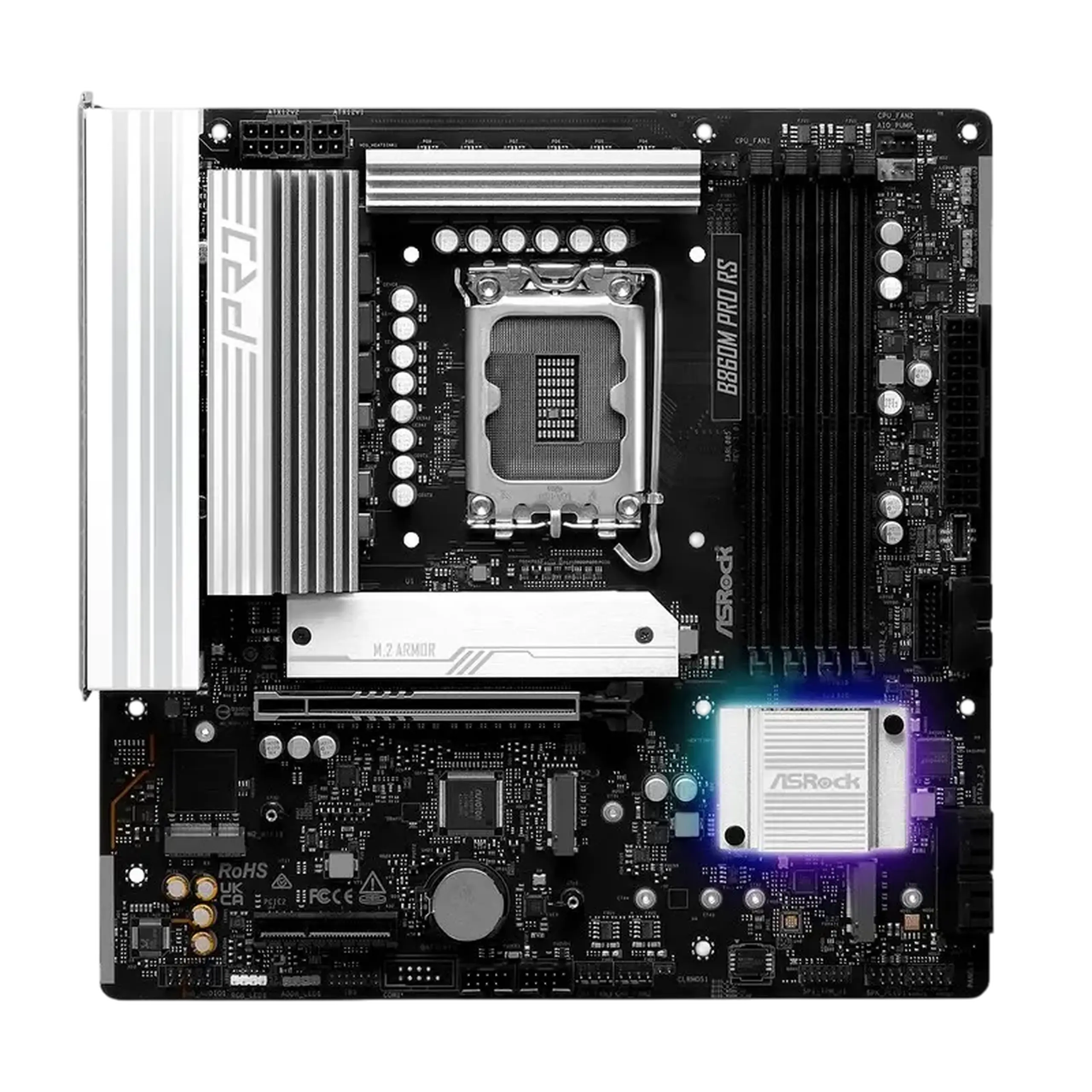 Placă de bază ASRock B860M PRO RS, LGA1851, Intel B860, Micro-ATX