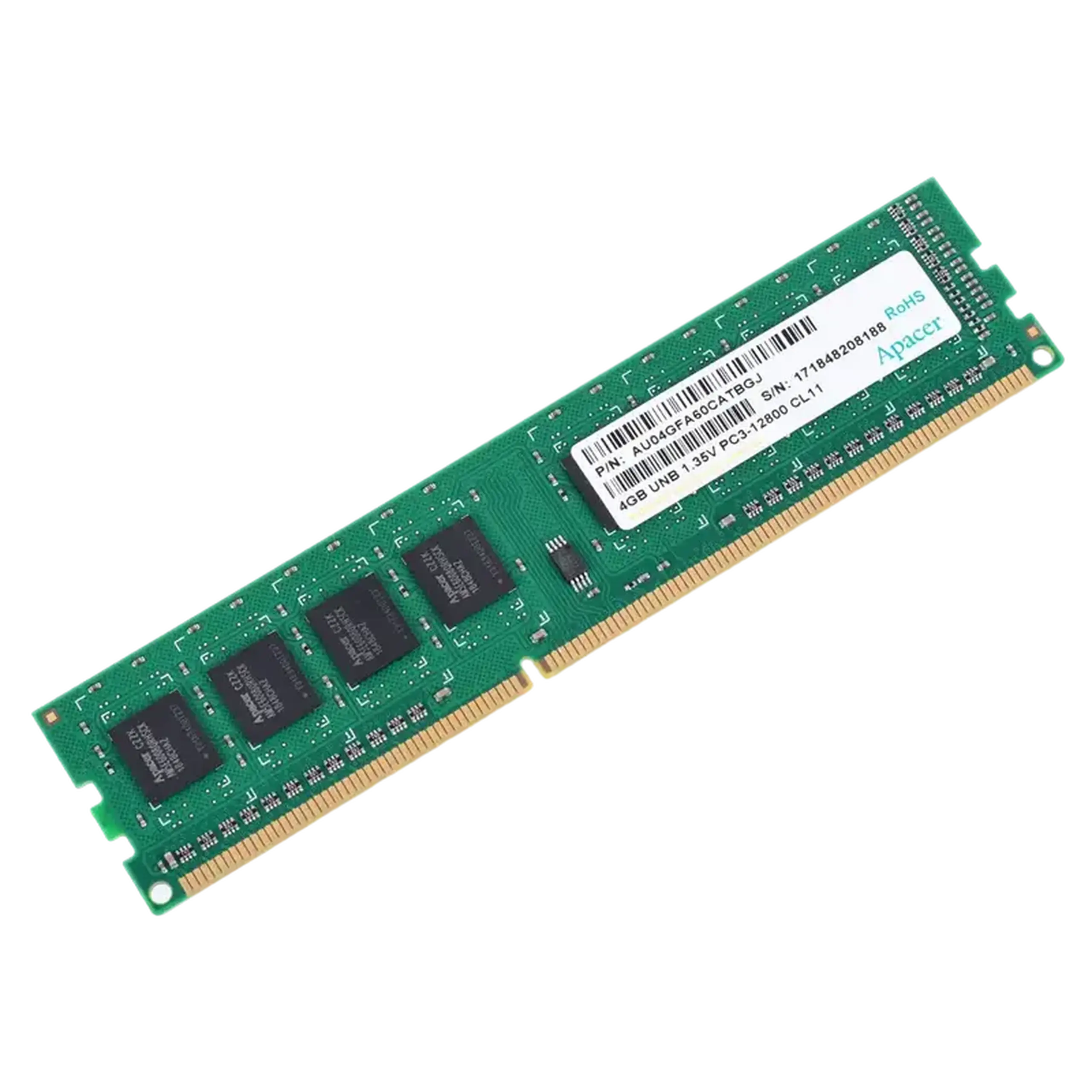 Memorie RAM Apacer AU04GFA60CATBGJ, DDR3 SDRAM, 1600 MHz, 4GB