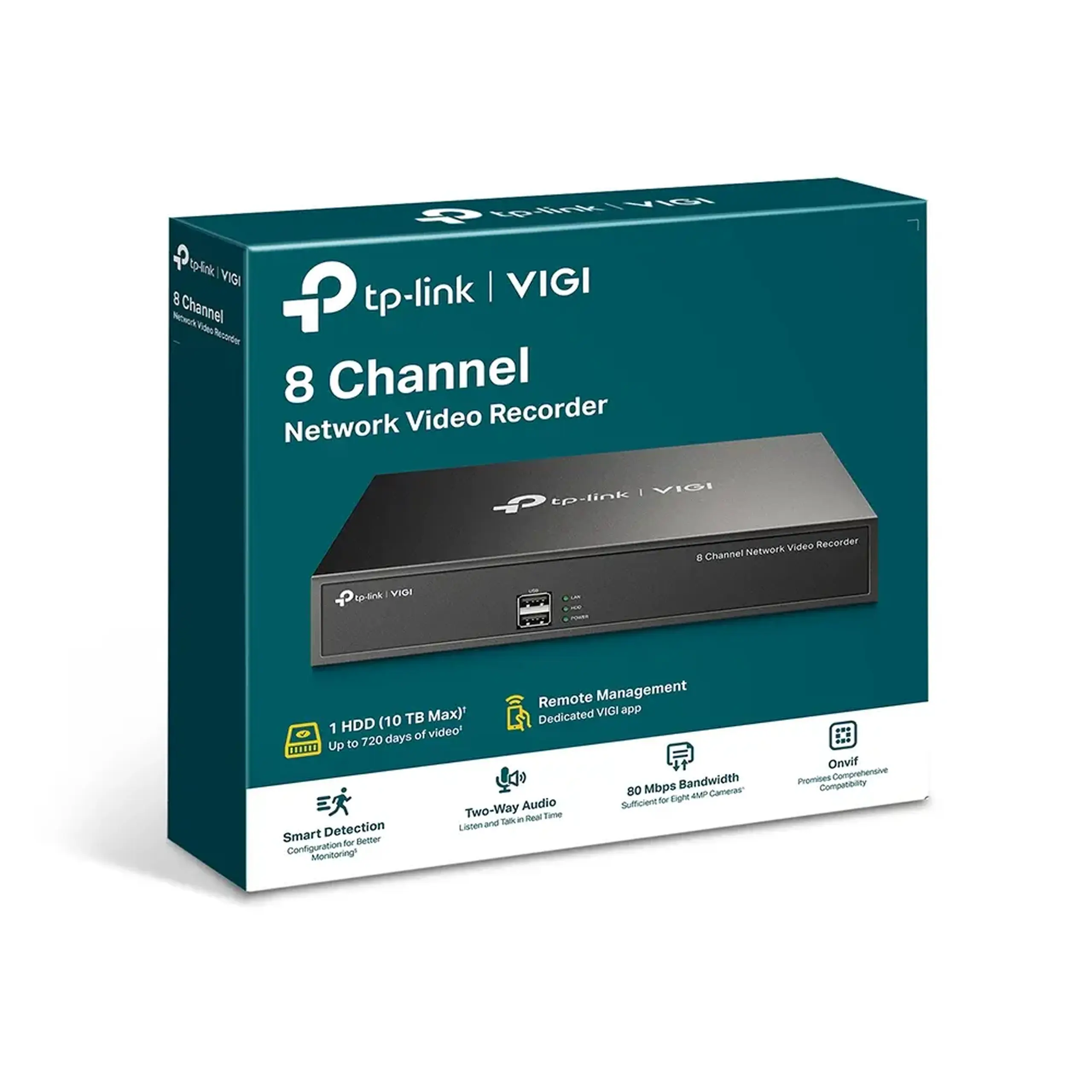 Înregistrator video TP-LINK VIGI NVR1008H, Negru