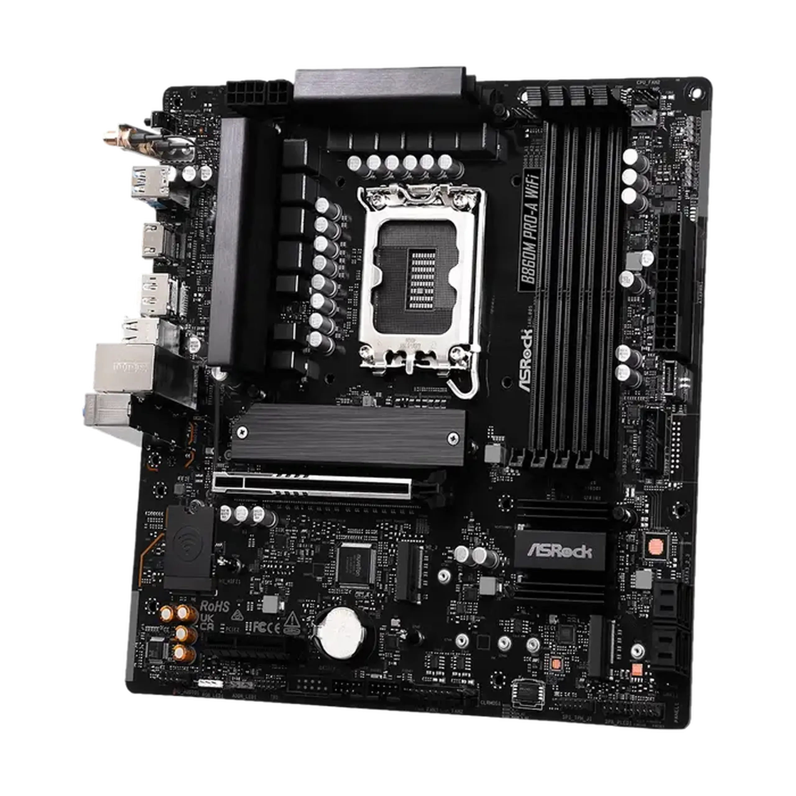 Placă de bază ASRock B860M PRO-A WIFI, LGA1851, Intel B860, Micro-ATX