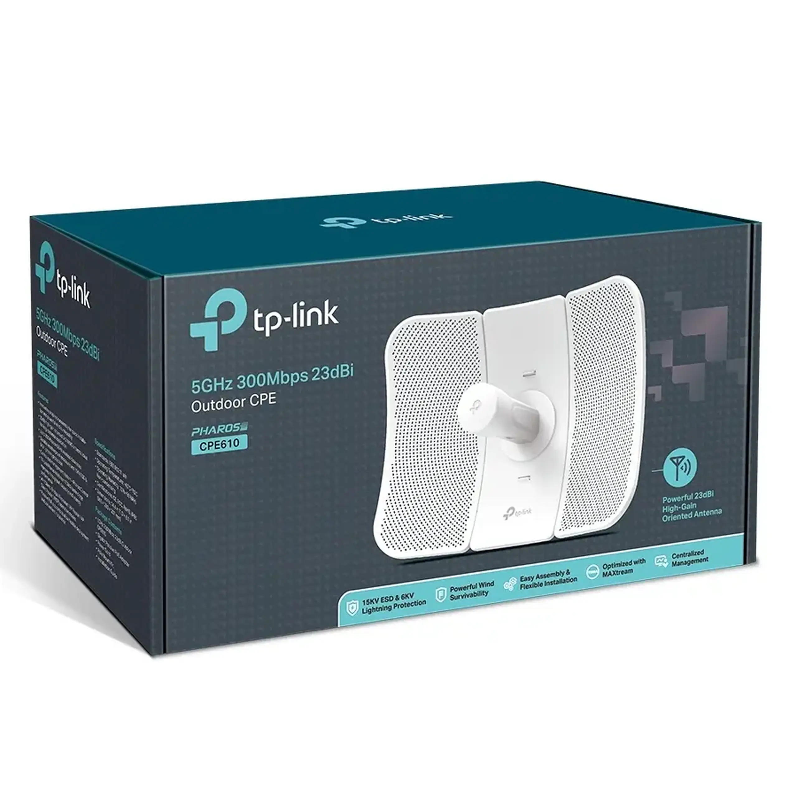 Punct de acces exterior TP-LINK CPE610, 300 Mbps, Alb