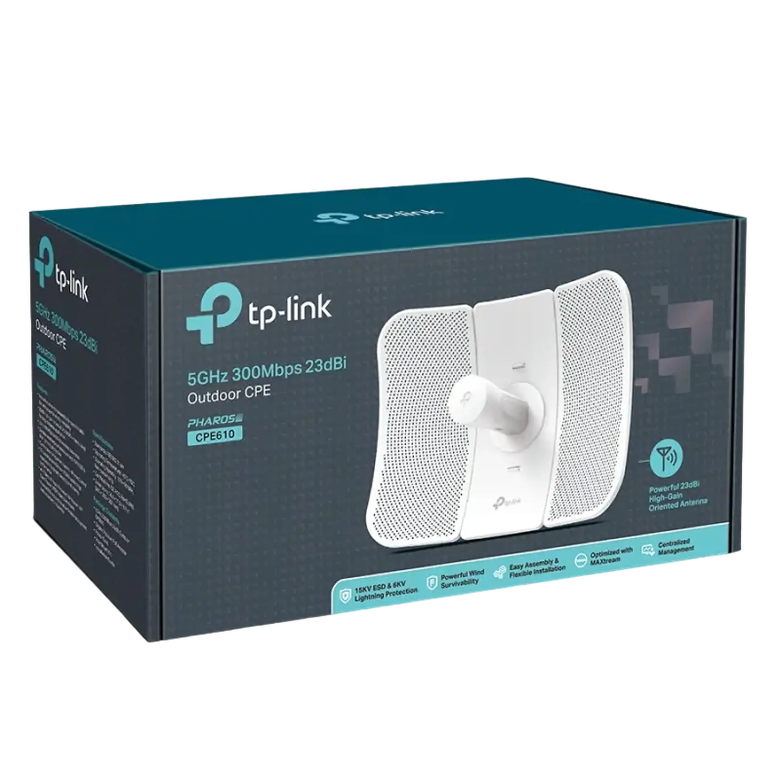 Punct de acces exterior TP-LINK CPE610, 300 Mbps, Alb