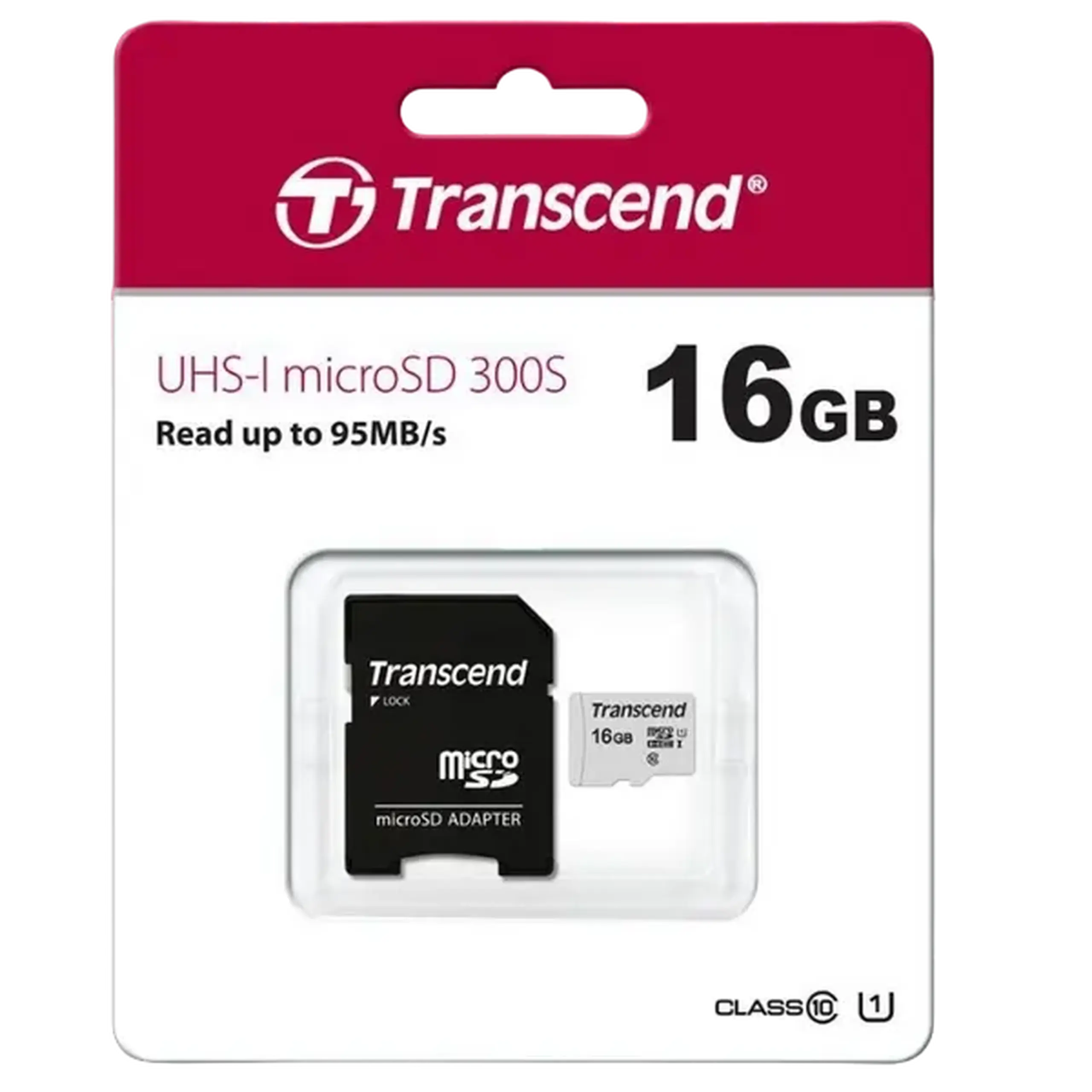 Card de Memorie Transcend microSDHC 300S, 16GB (TS16GUSD300S-A)