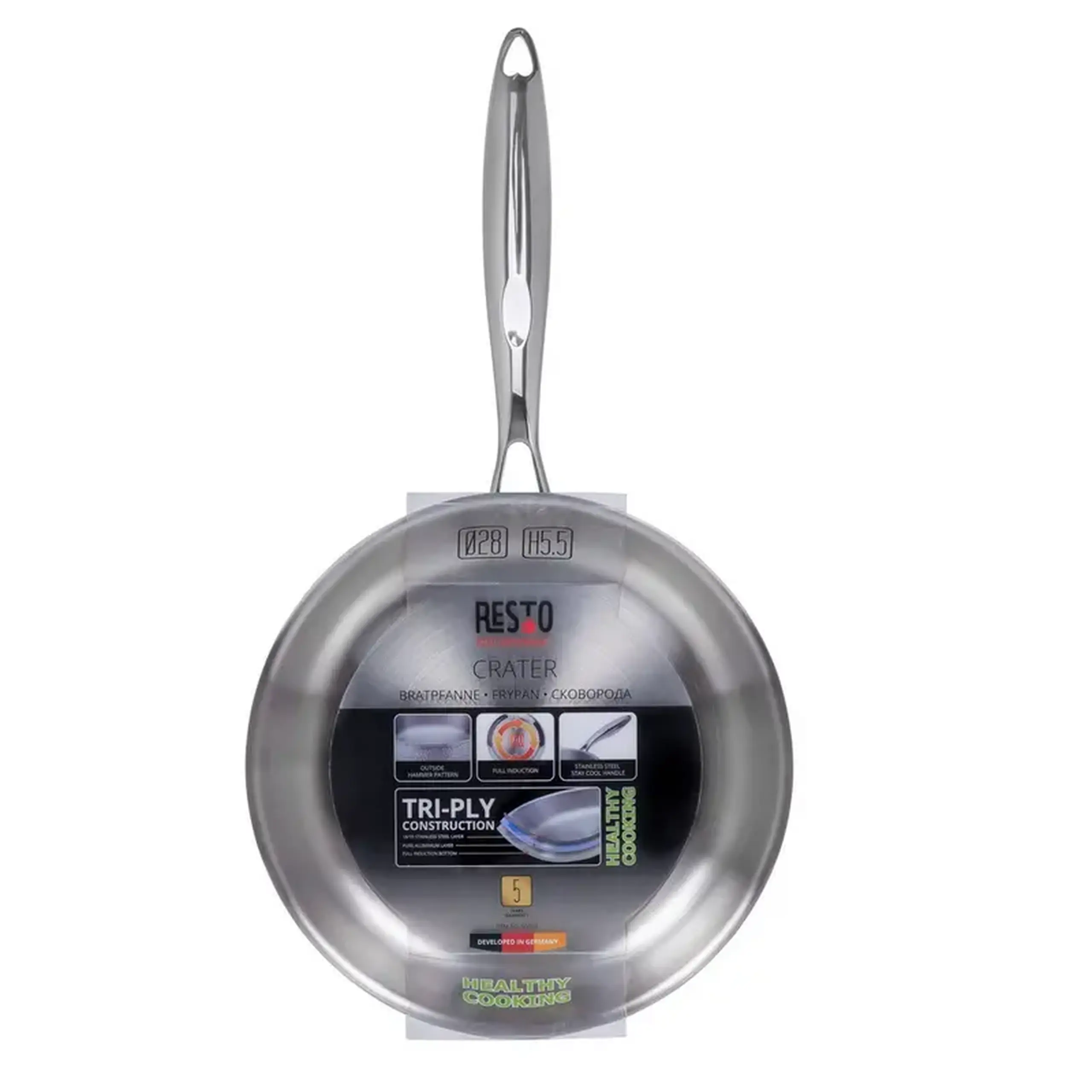 Tigaie RESTO 95003, 28 cm, Grey