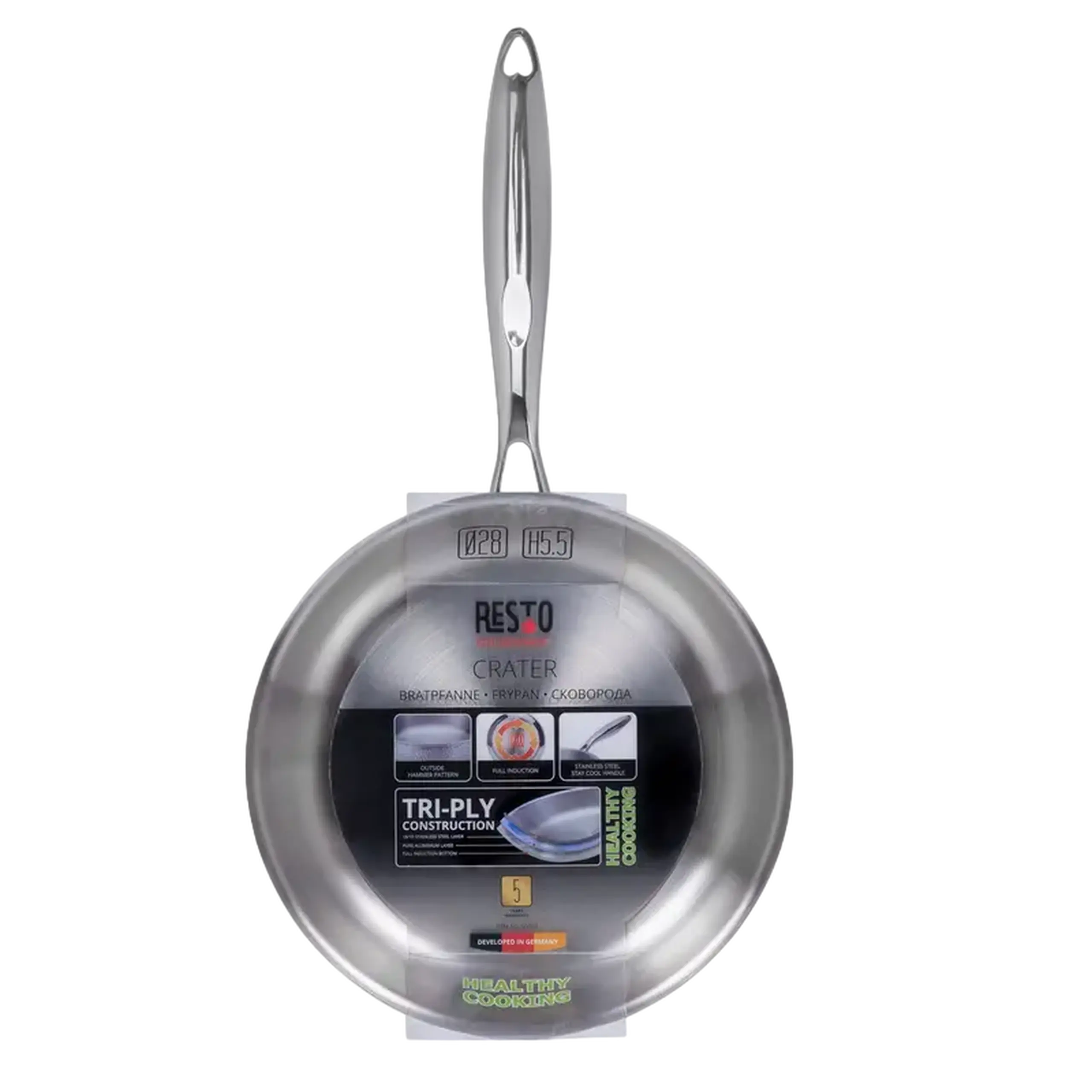 Tigaie RESTO 95003, 28 cm, Grey