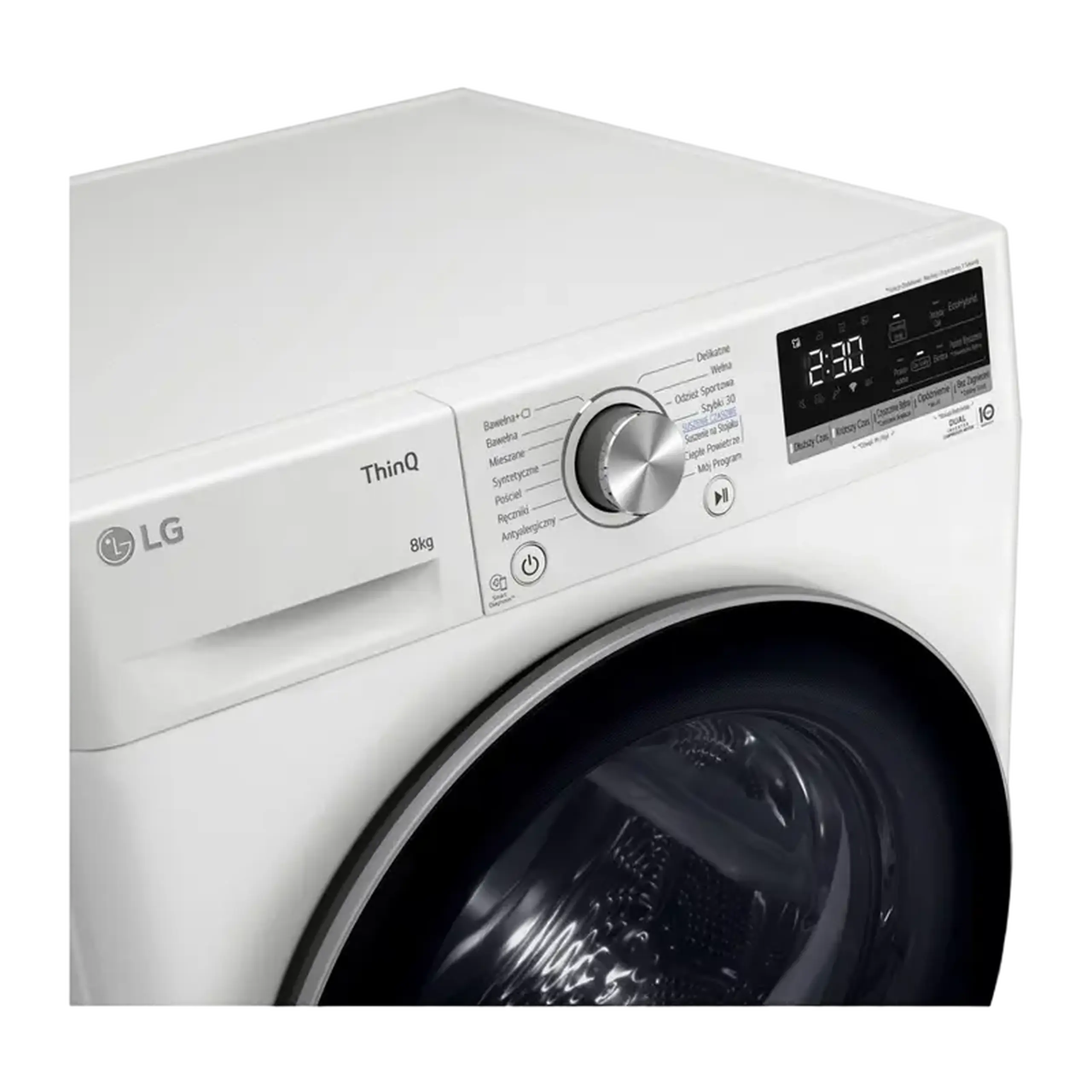Uscător de rufe LG RH80V9AV3N, 8kg, Alb