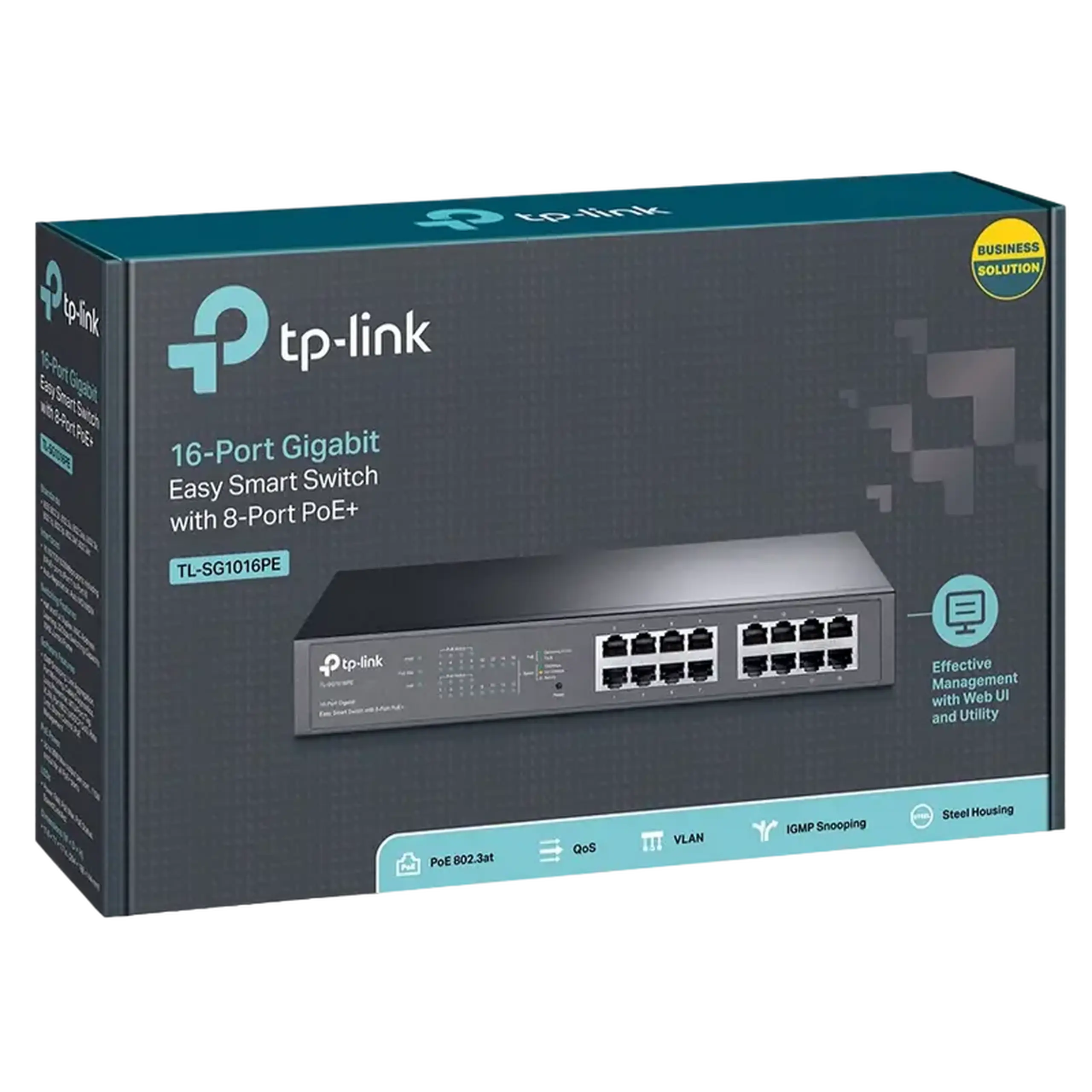 Comutator PoE TP-LINK TL-SG1016PE, 8x IEEE 802.3af/at