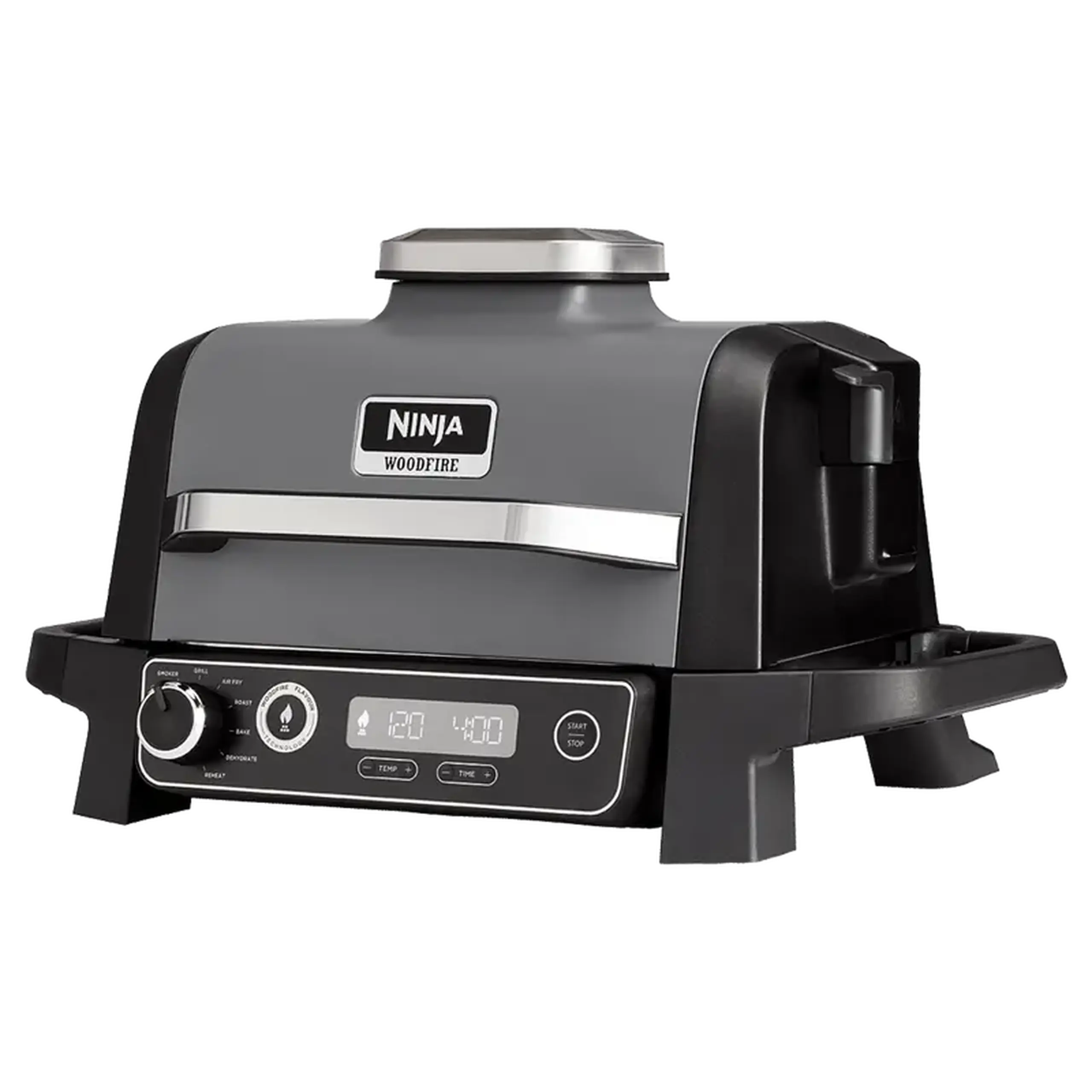 Grătar electric Ninja Woodfire OG701EU, 2400W, Gri