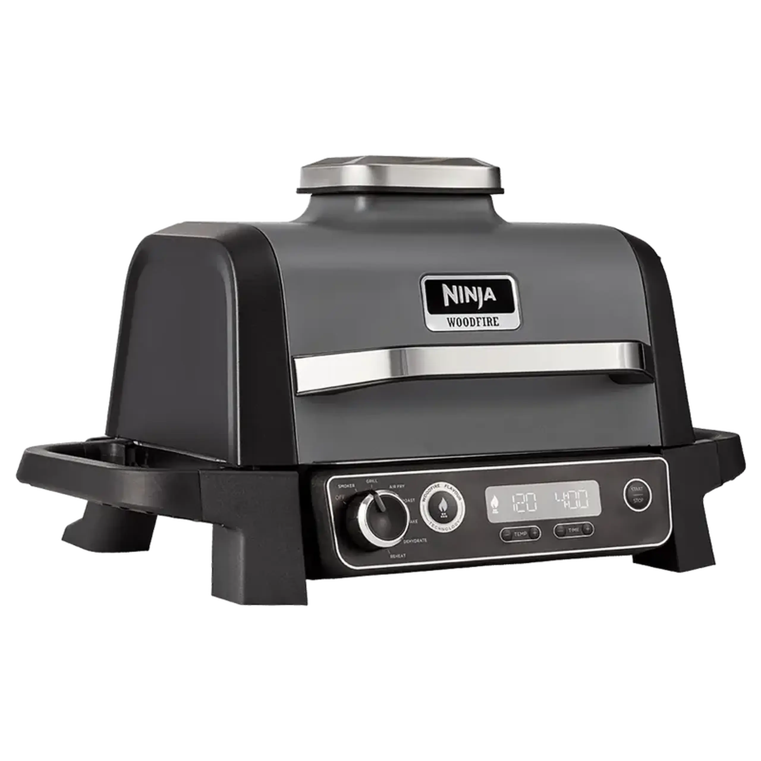Grătar electric Ninja Woodfire OG701EU, 2400W, Gri