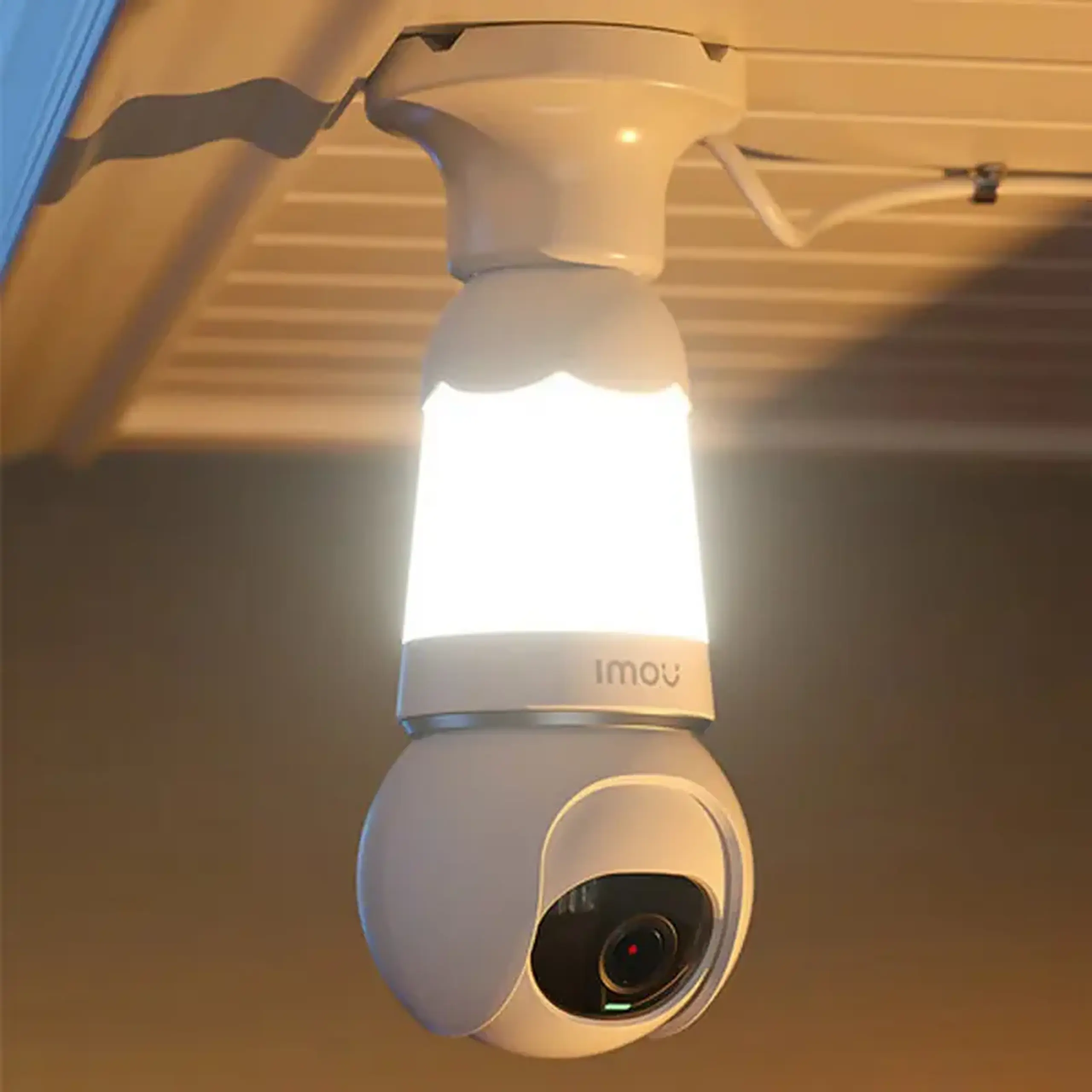 Camera de supraveghere IP IMOU Bulb (5MP), Alb