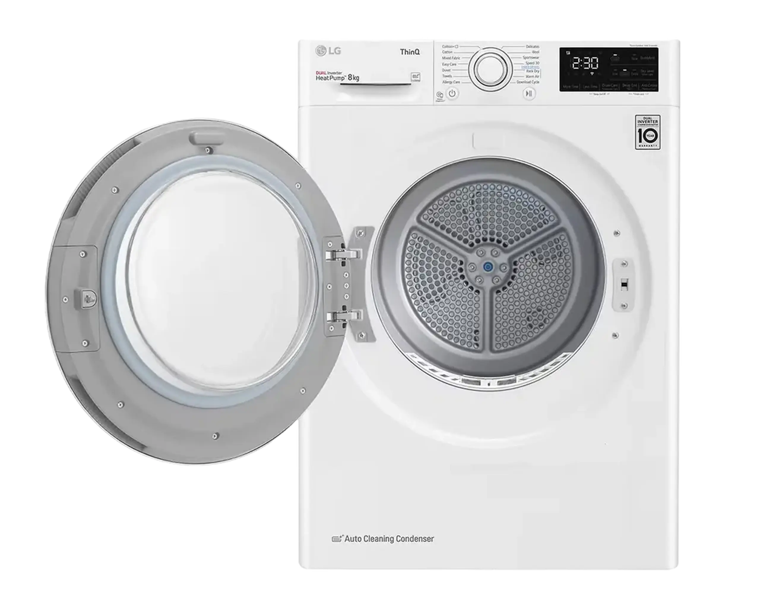Uscător de rufe LG RH80V3AV6N, 8kg, Alb