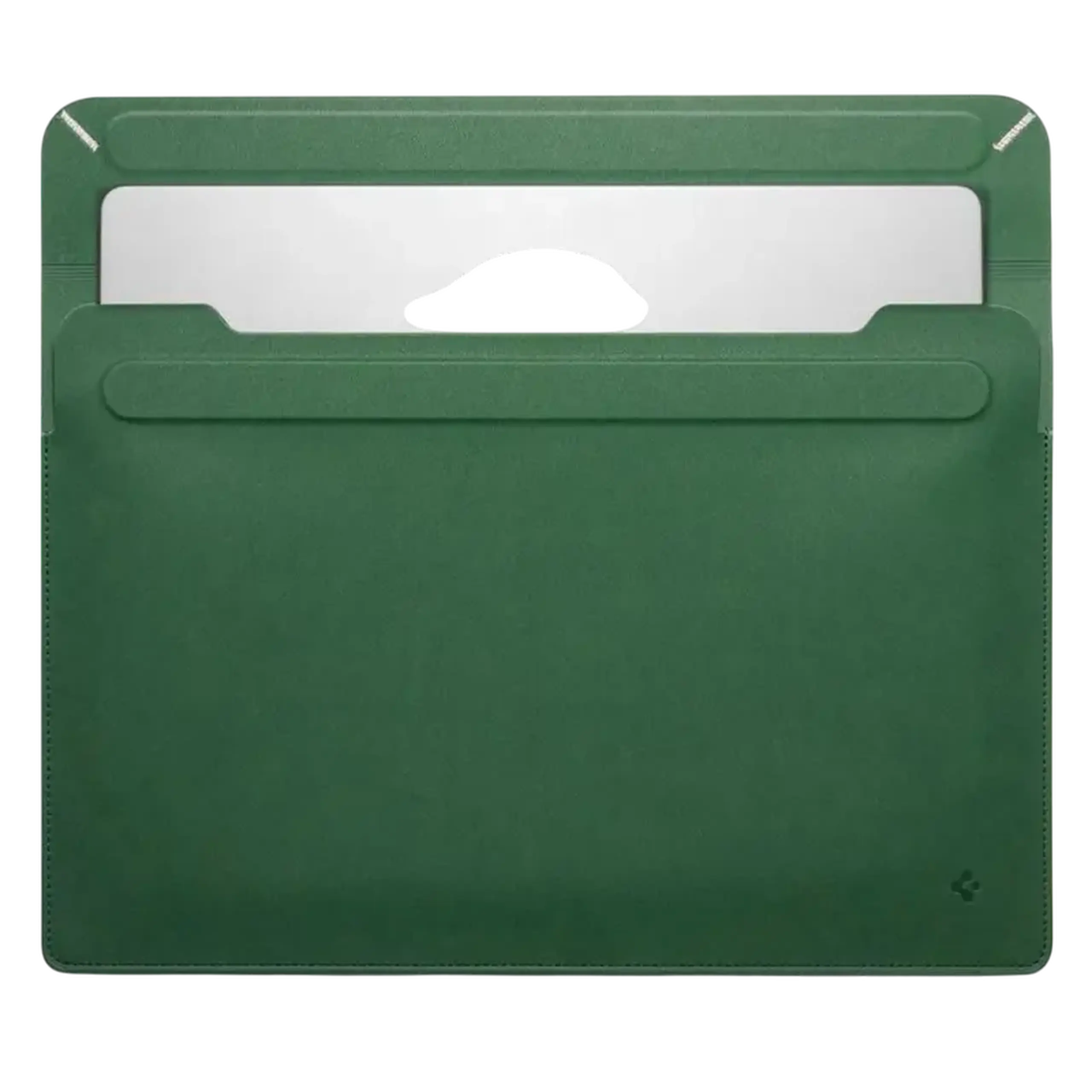 Husă pentru laptop Spigen Valentinus 13-14", Piele artificială, Jeju Green