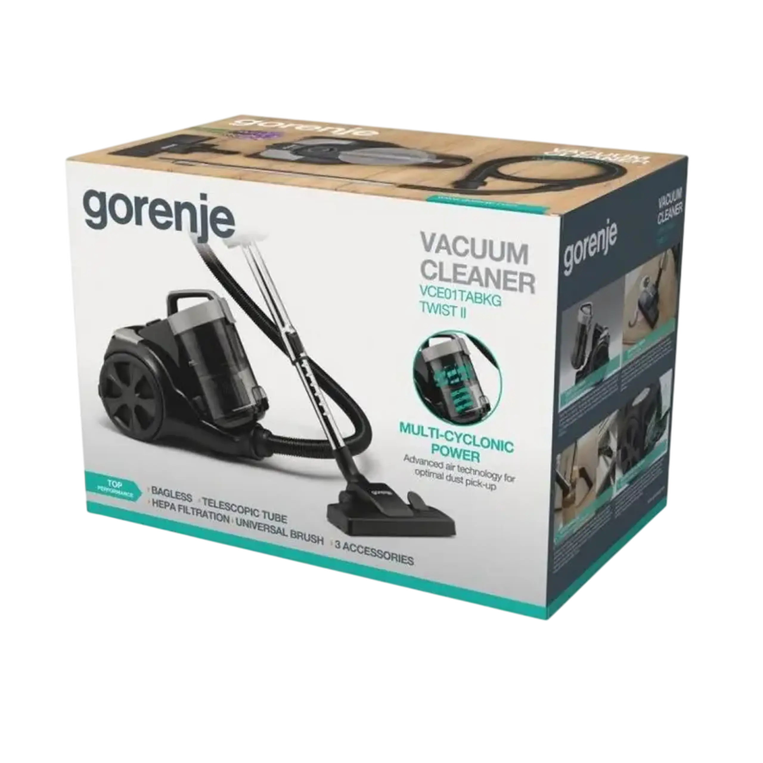 Aspirator Gorenje VCE01TABKG, Negru