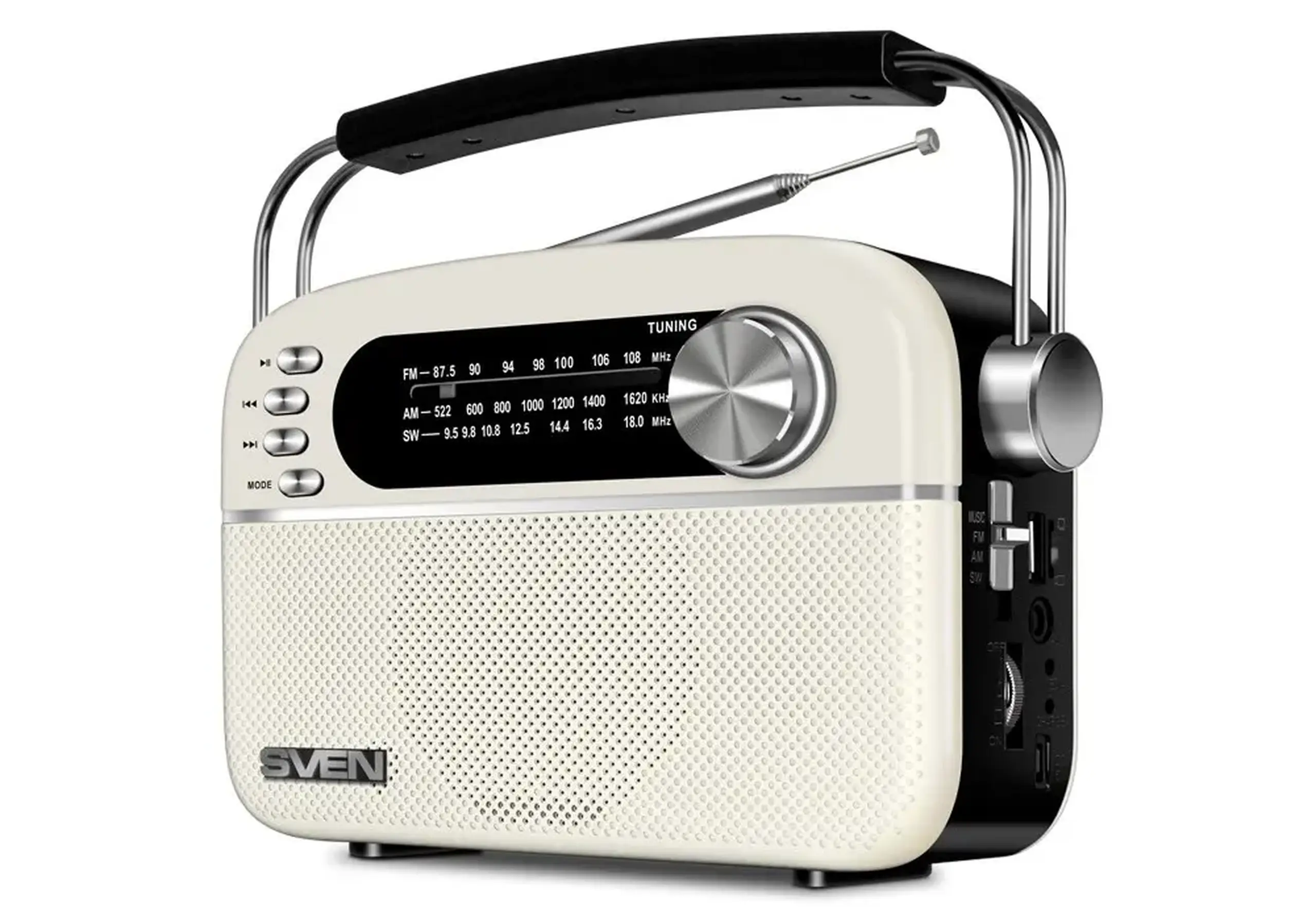 Radio portabil SVEN SRP-505, Alb