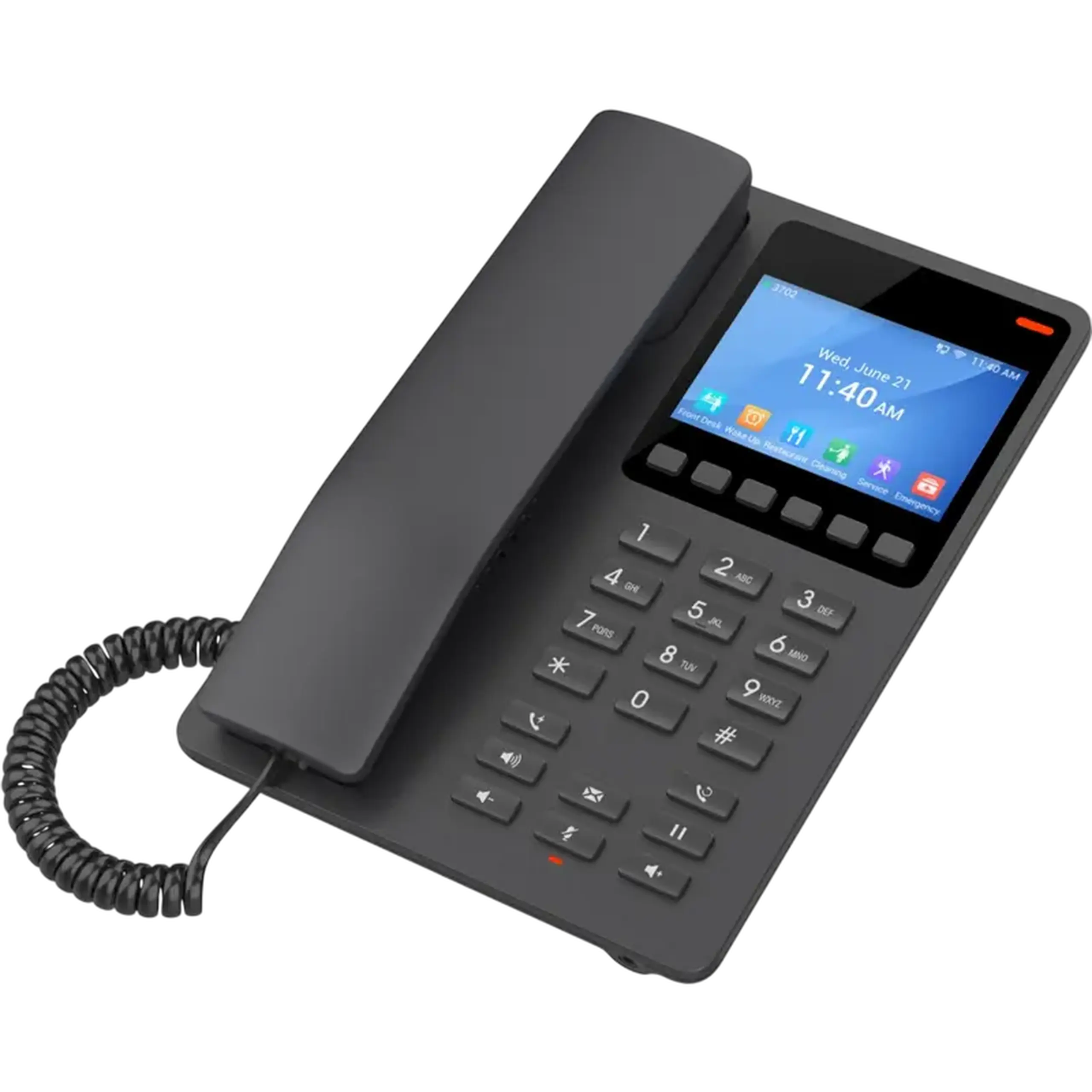 Telefon IP Grandstream GHP631W, Negru