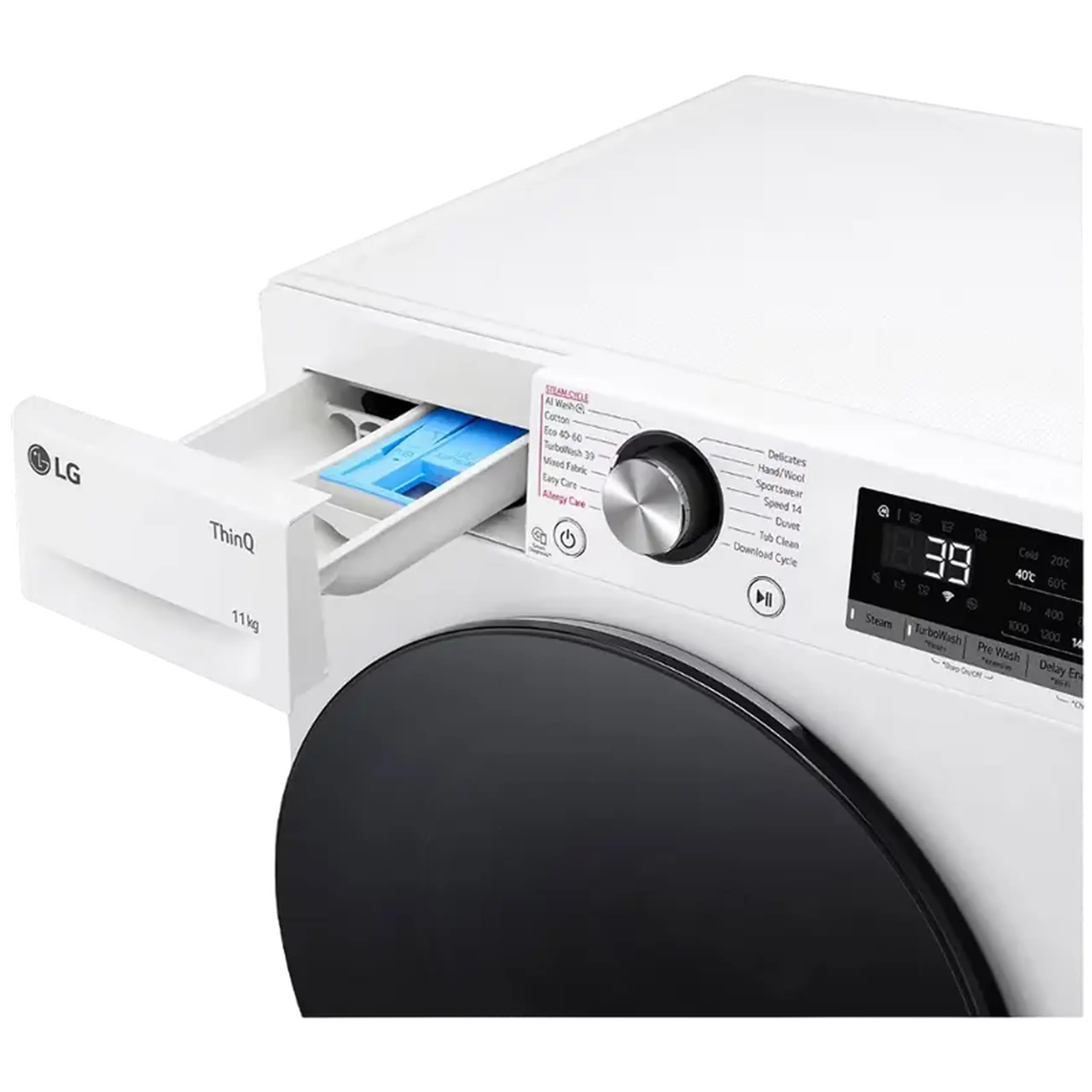 Mașină de spălat LG F4WR711S2W, 11kg, Alb