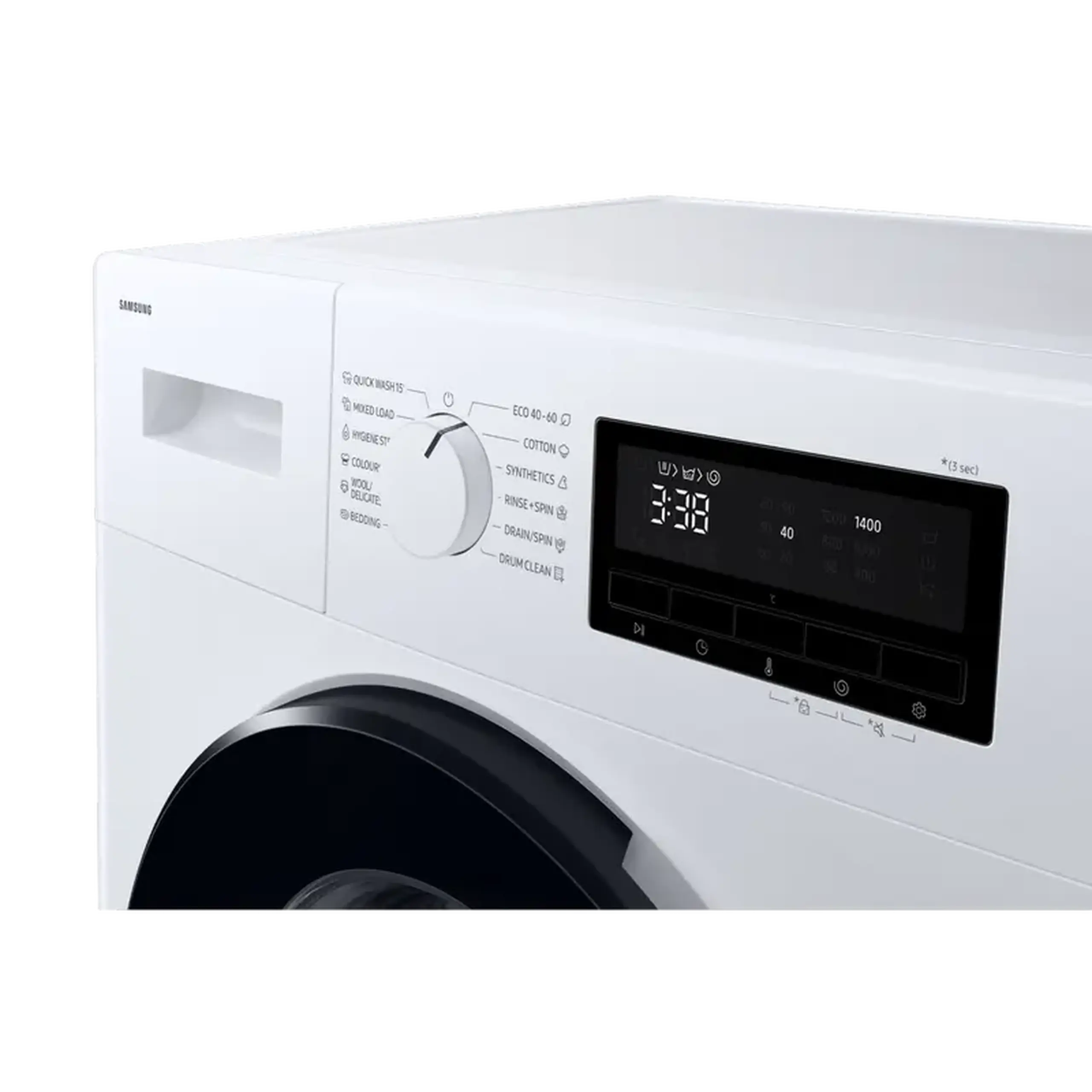 Mașină de spălat Samsung WW80FG3M05AWLF, 8kg, Alb