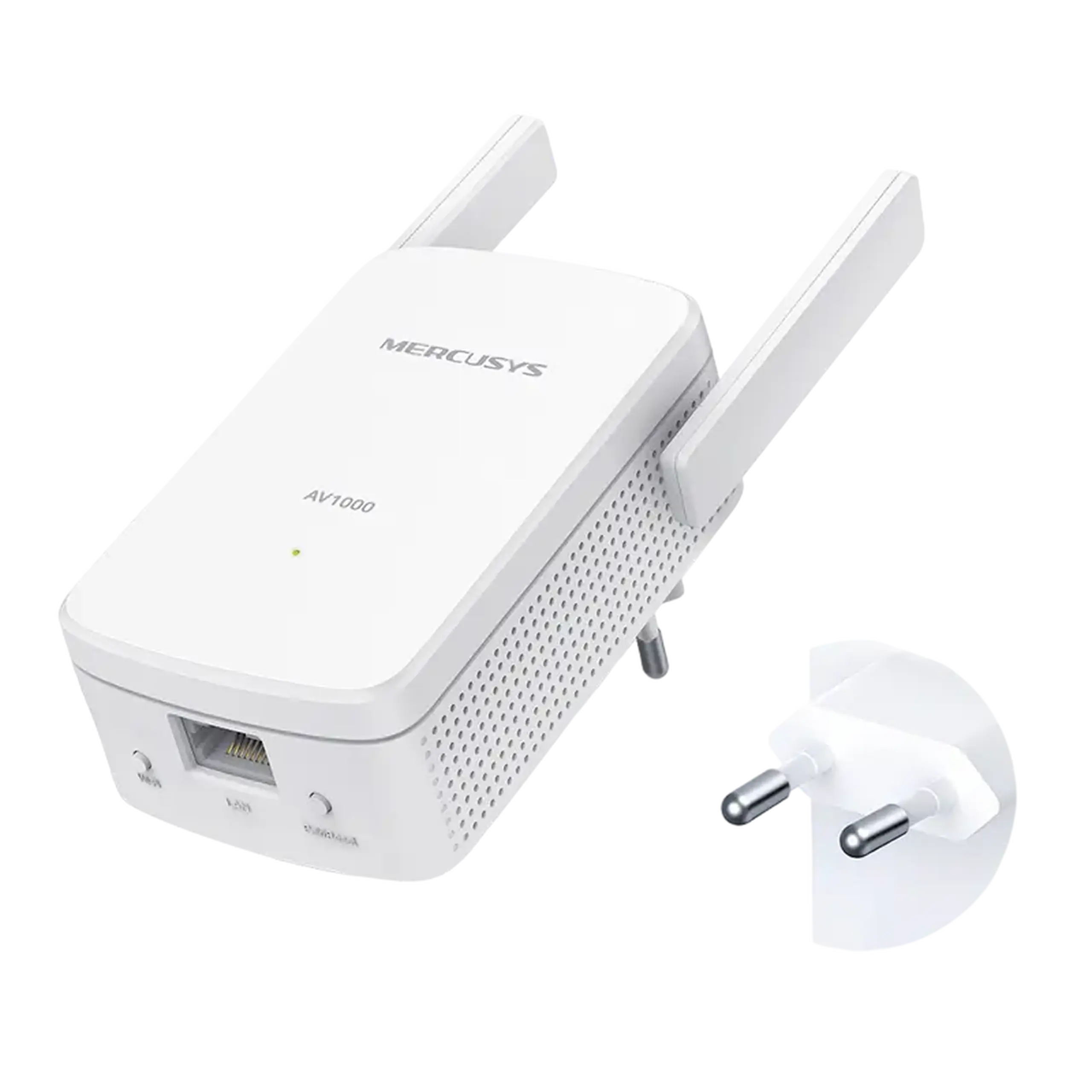 Wi-Fi + Powerline adapter MERCUSYS MP510 KIT, AV1000, 1000 Mbps, Alb